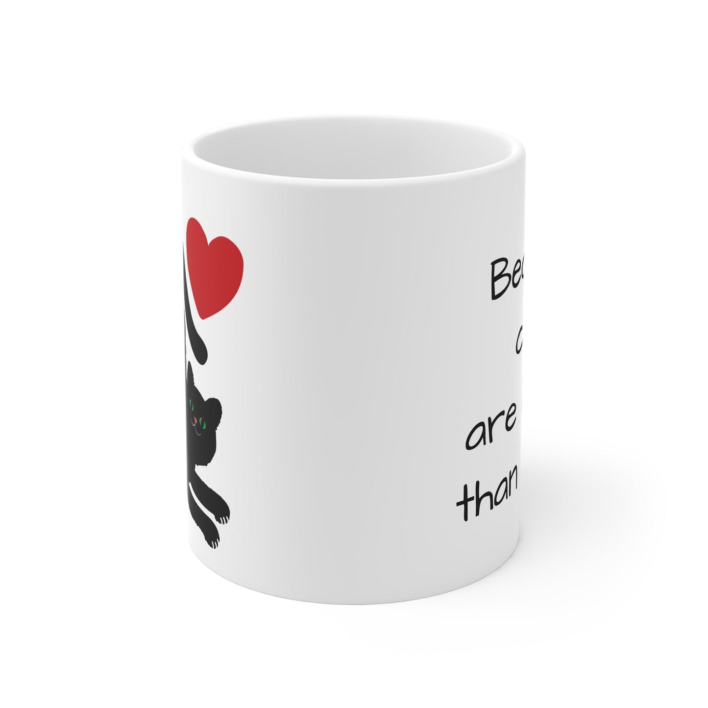 Black Cat Print Ceramic Mug