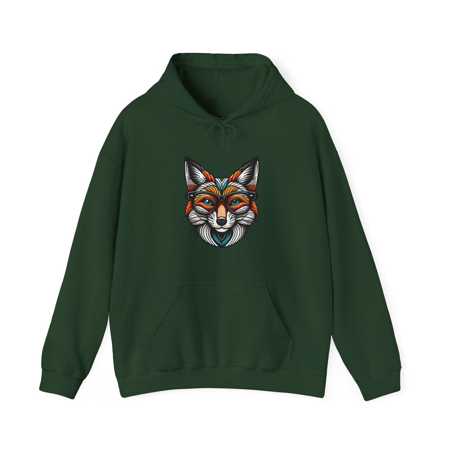 Pop Art Fox Printed Hoodie