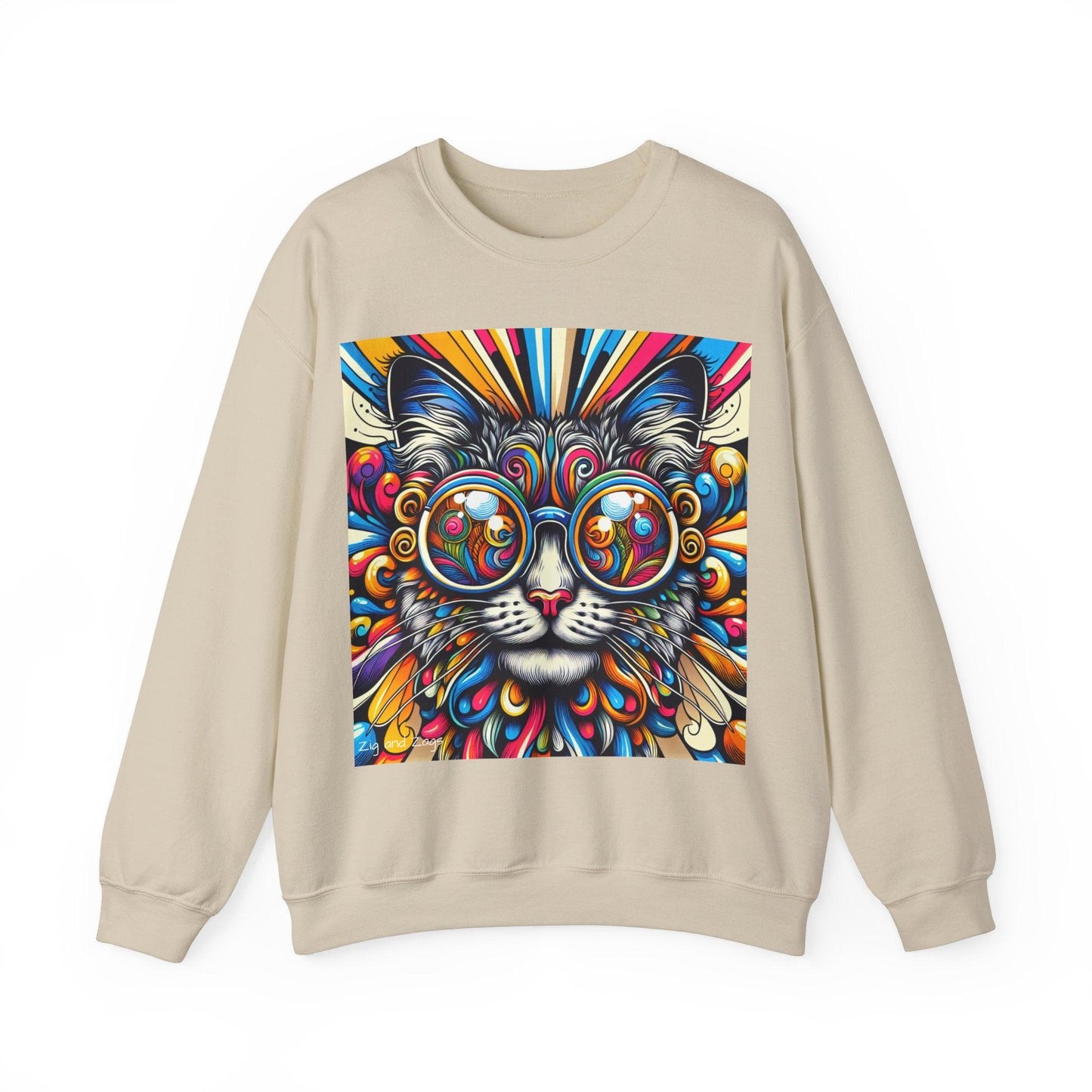 Cool Cat Pop Art Print Unisex Sweatshirt