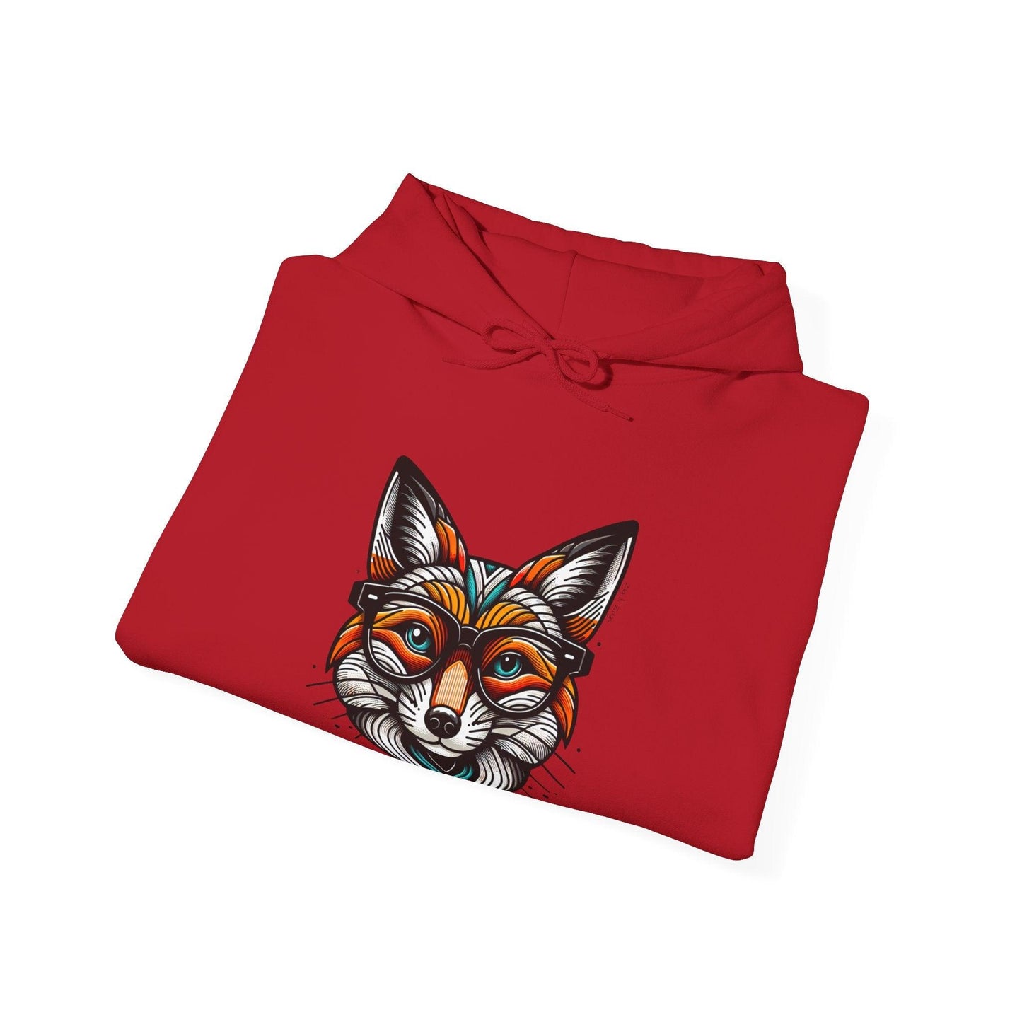 Pop Art Fox Printed Hoodie