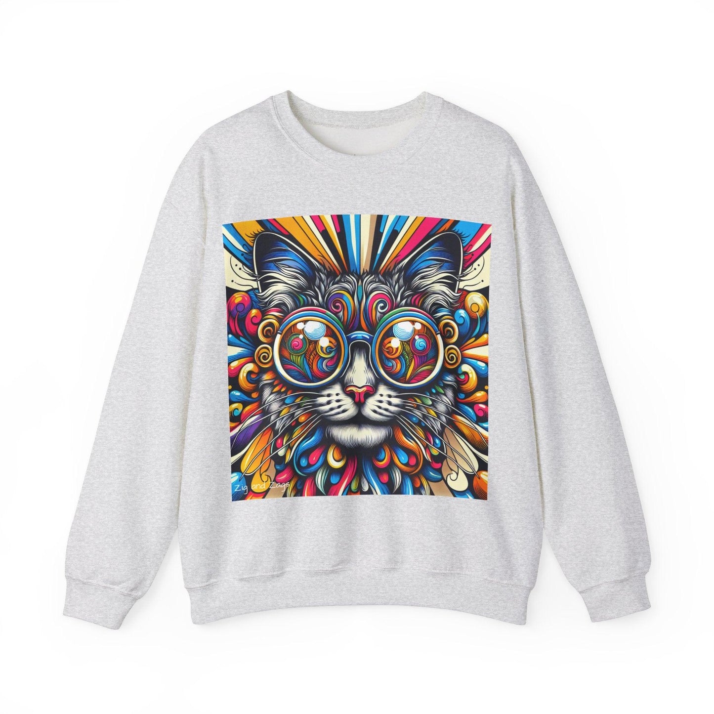 Cool Cat Pop Art Print Unisex Sweatshirt