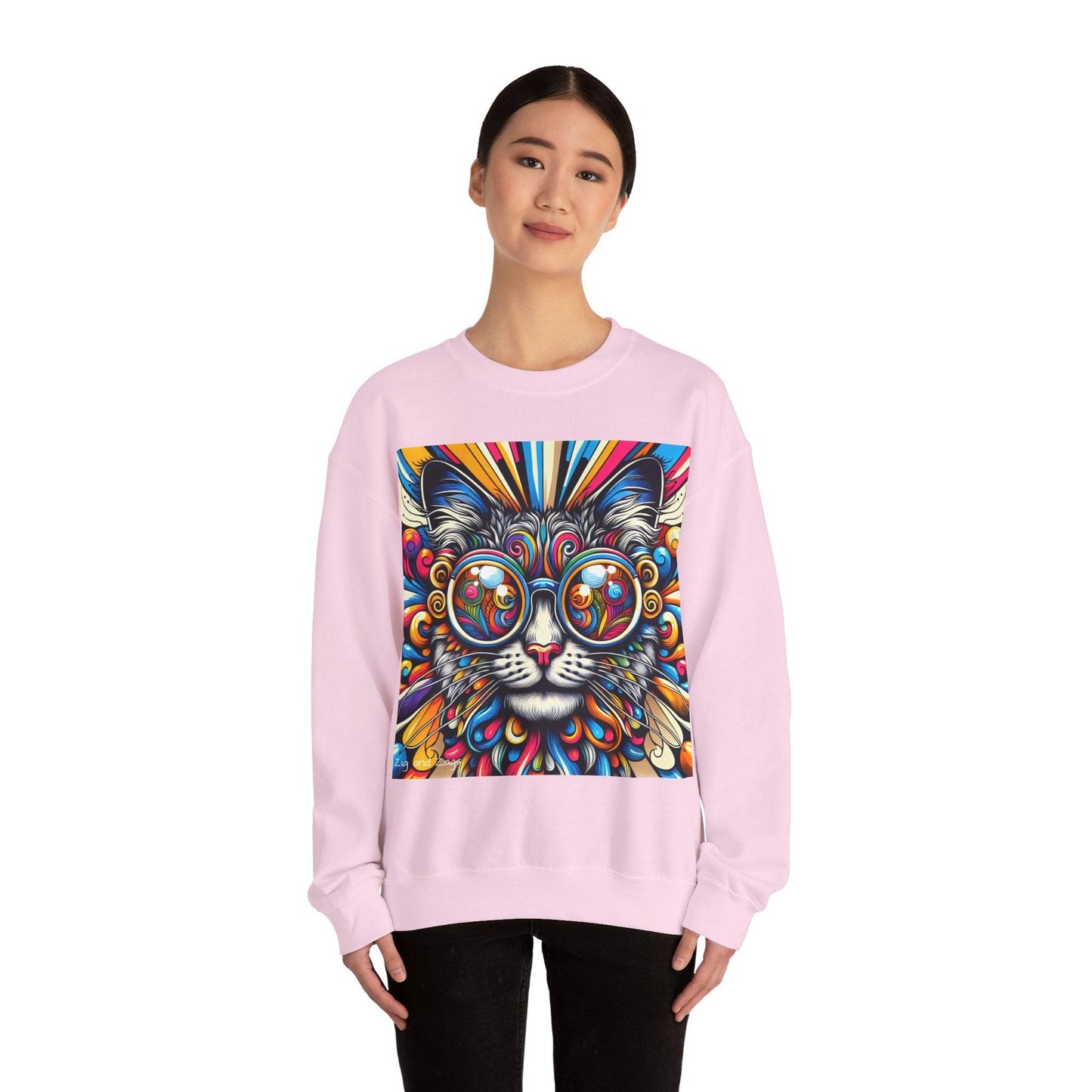 Cool Cat Pop Art Print Unisex Sweatshirt
