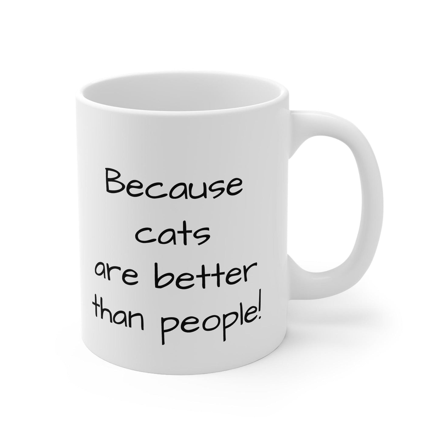 Black Cat Print Ceramic Mug
