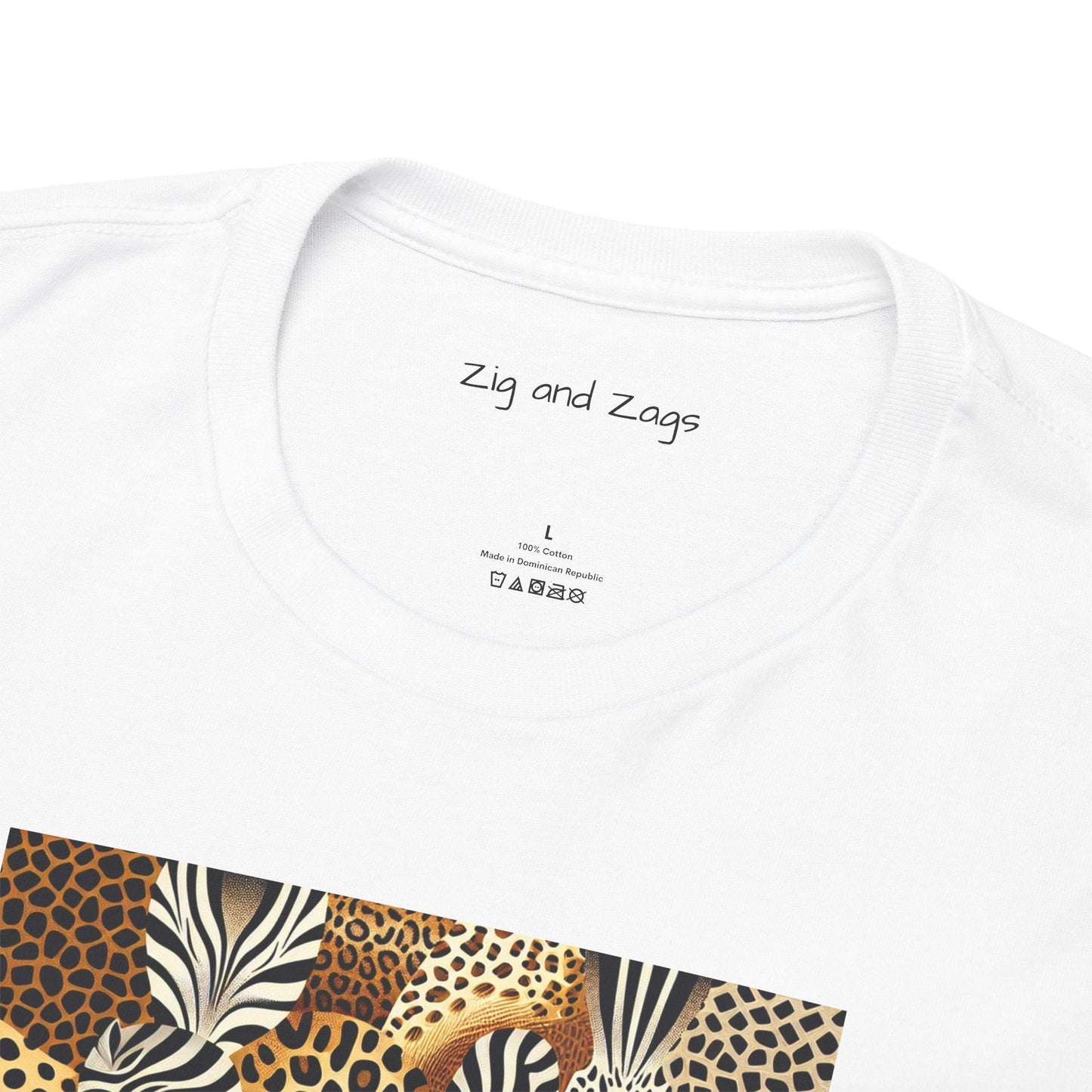 Unisex Animal Print Safari Heavy Cotton T-shirt