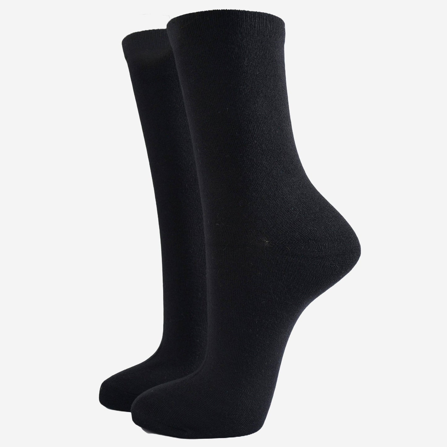 Women's Black Bamboo Socks