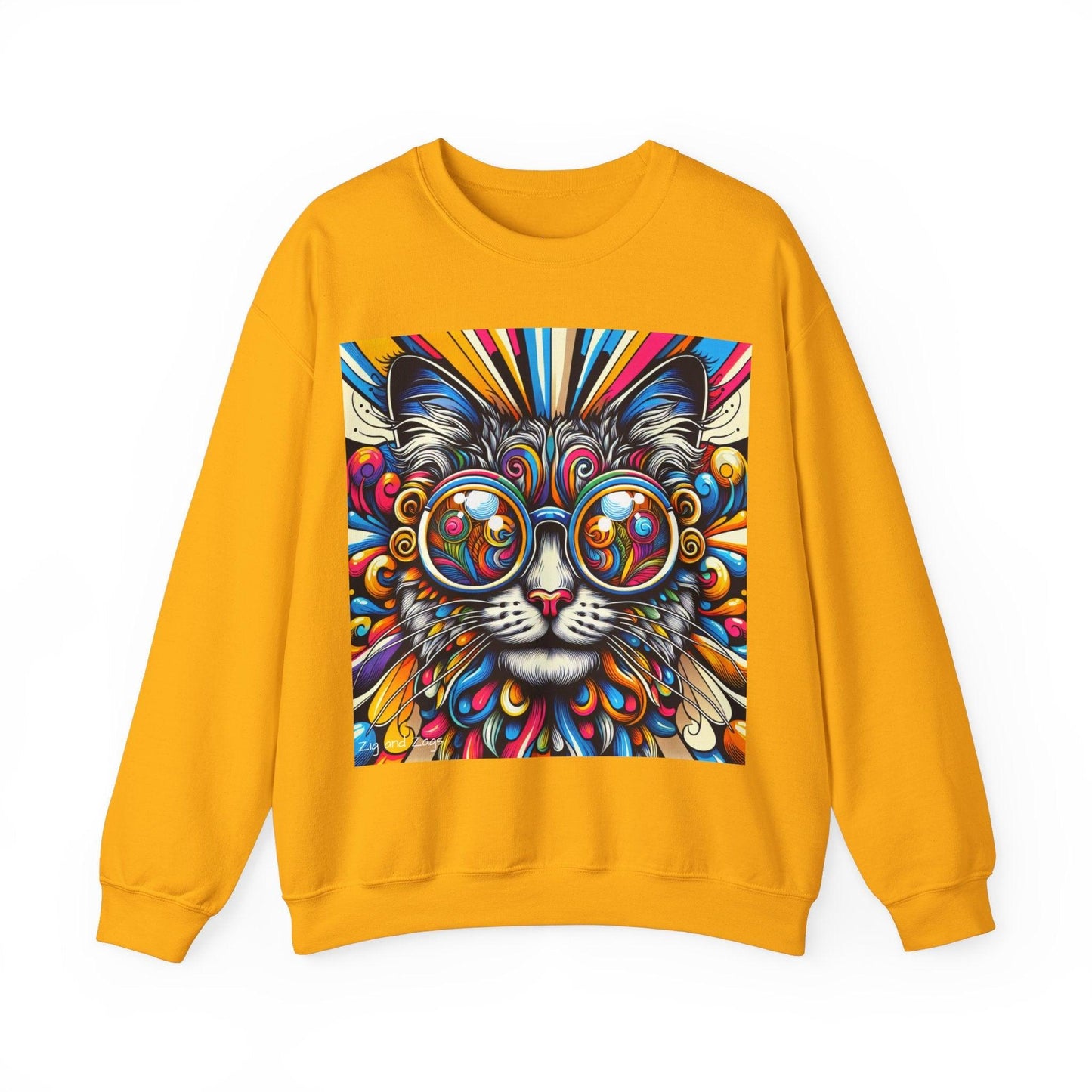 Cool Cat Pop Art Print Unisex Sweatshirt