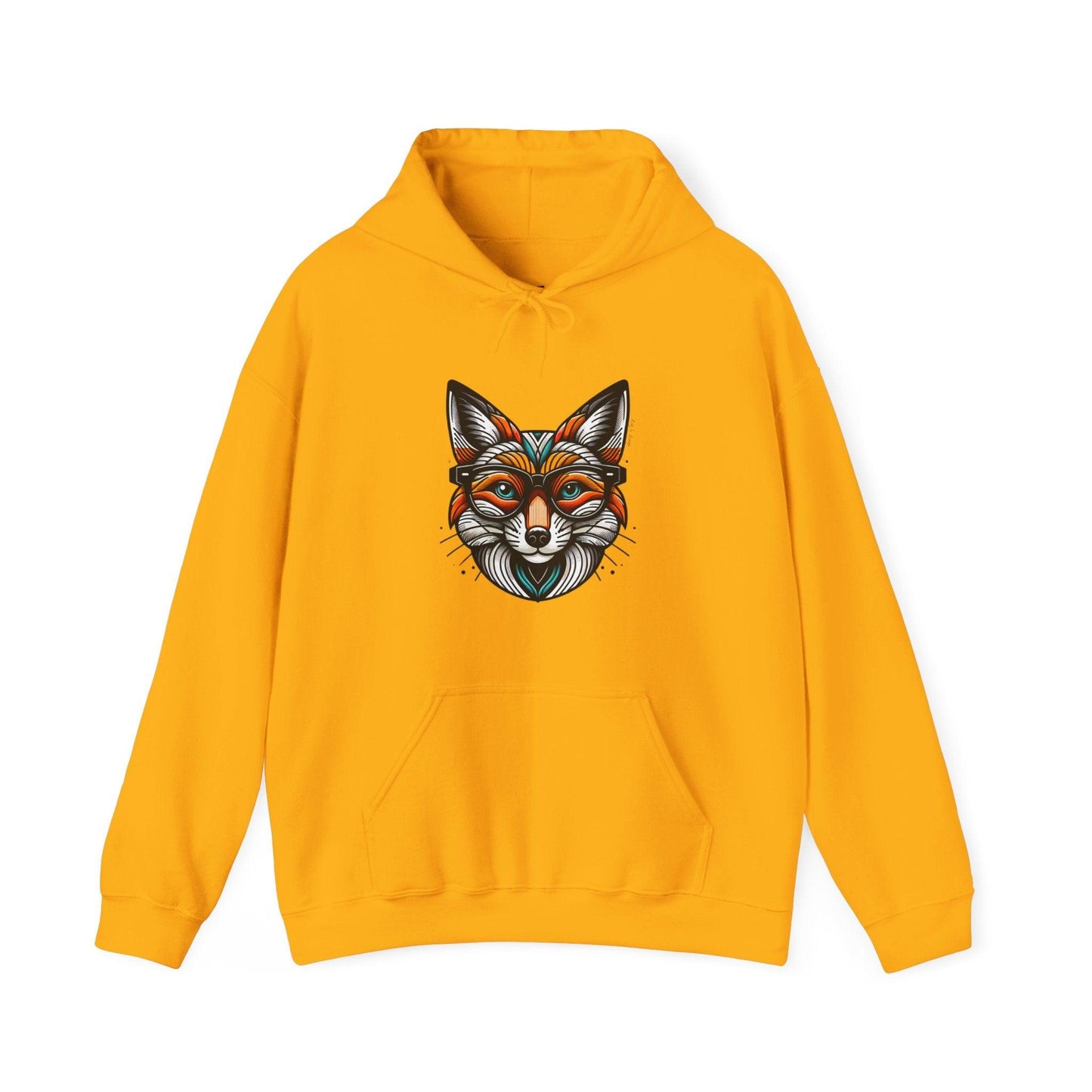 Pop Art Fox Printed Hoodie