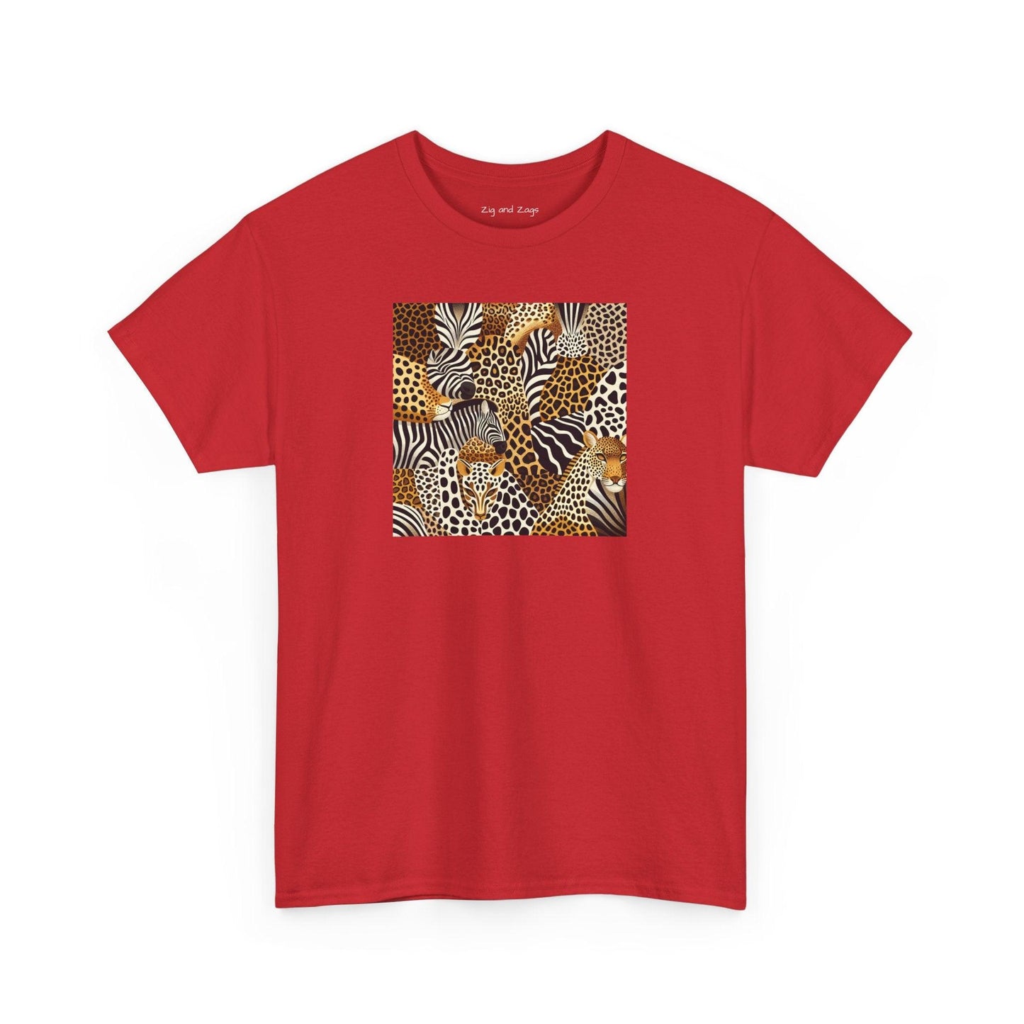Unisex Animal Print Safari Heavy Cotton T-shirt