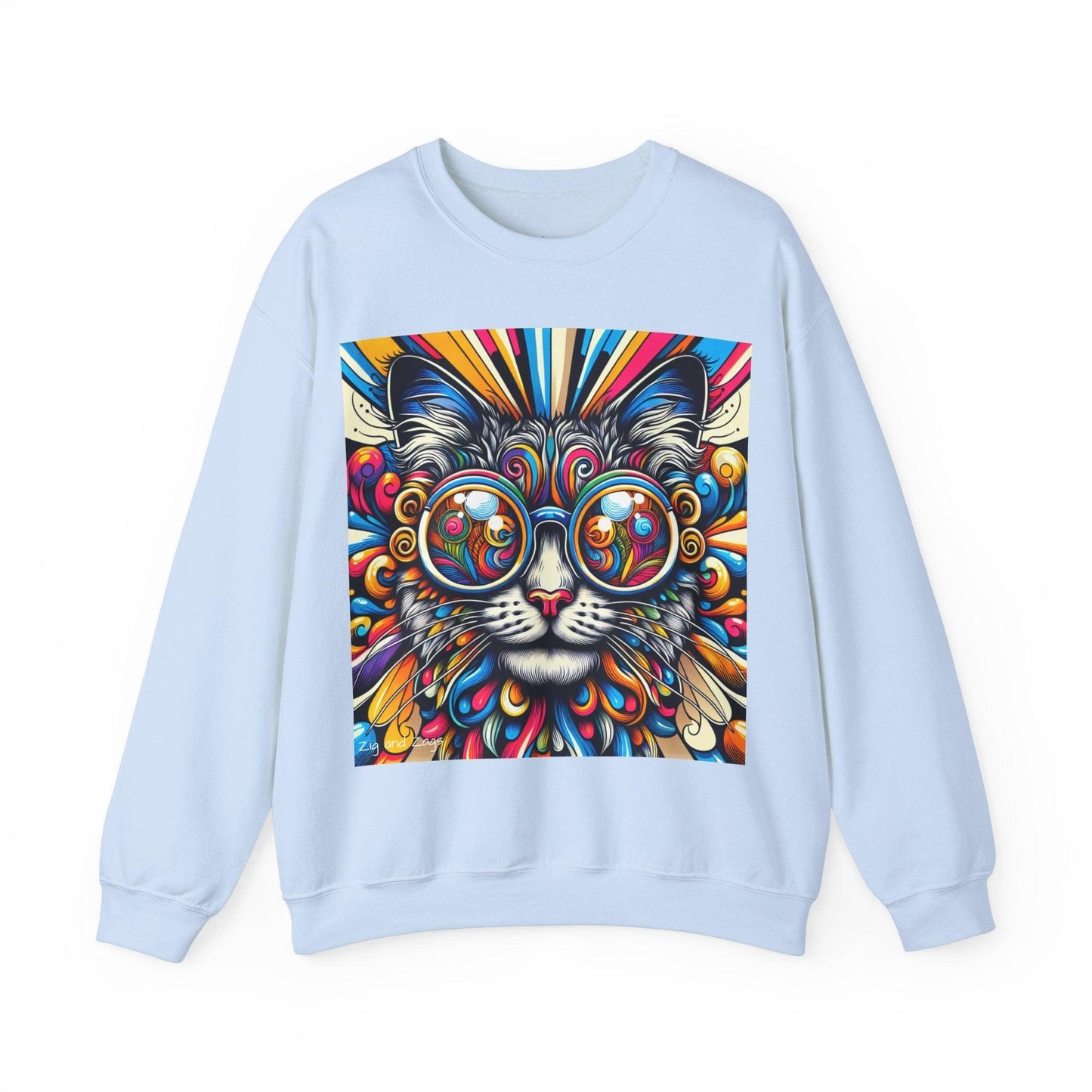 Cool Cat Pop Art Print Unisex Sweatshirt