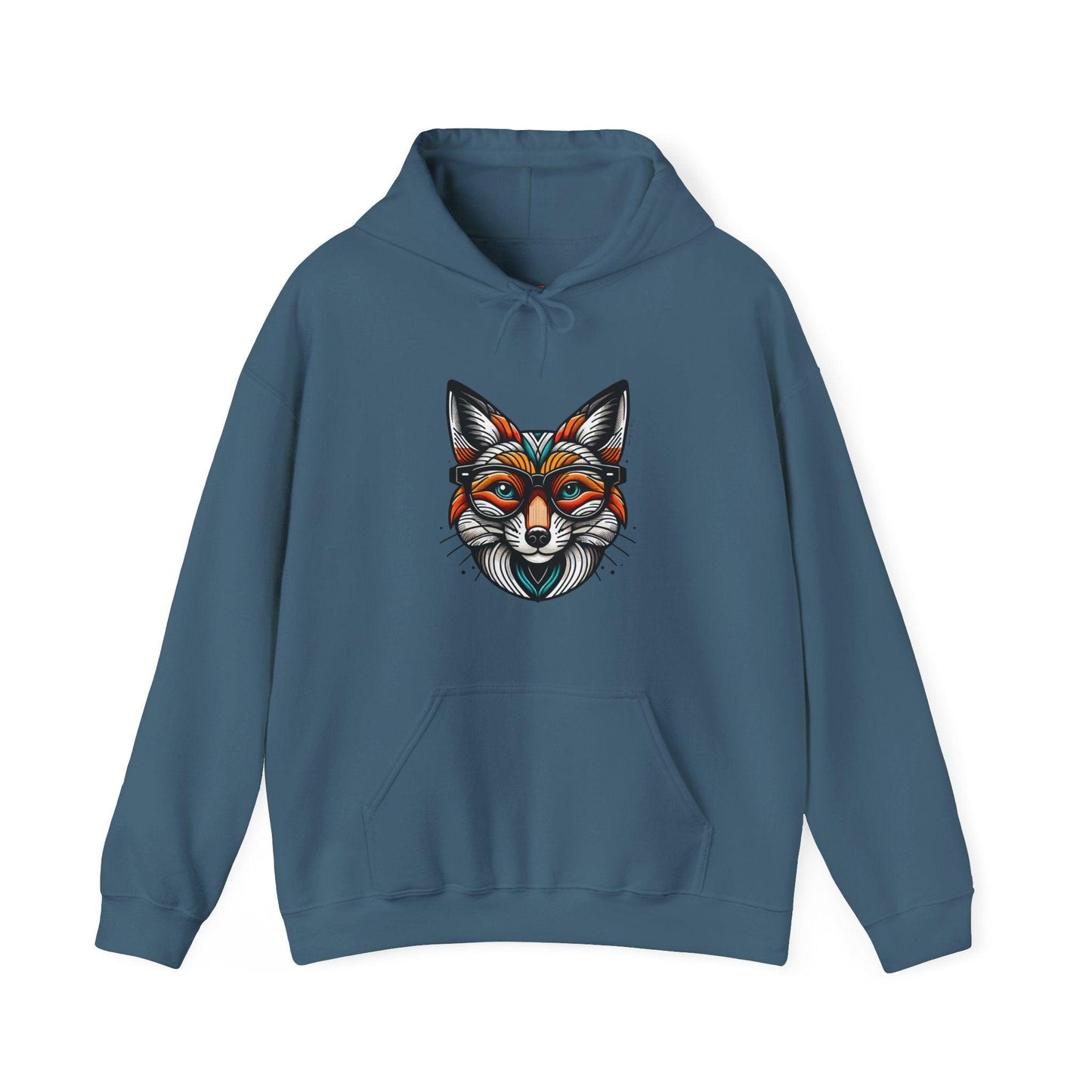 Pop Art Fox Printed Hoodie