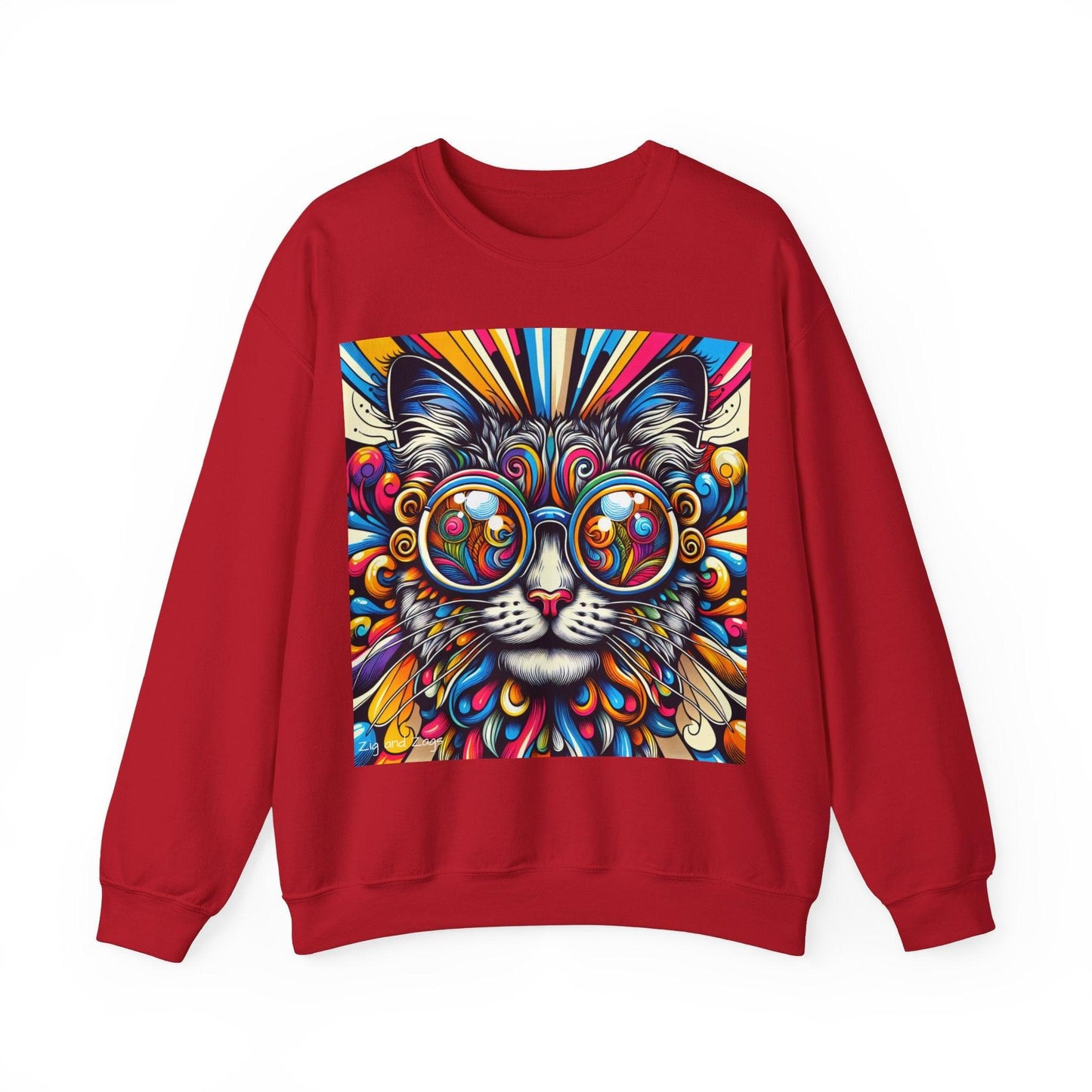 Cool Cat Pop Art Print Unisex Sweatshirt