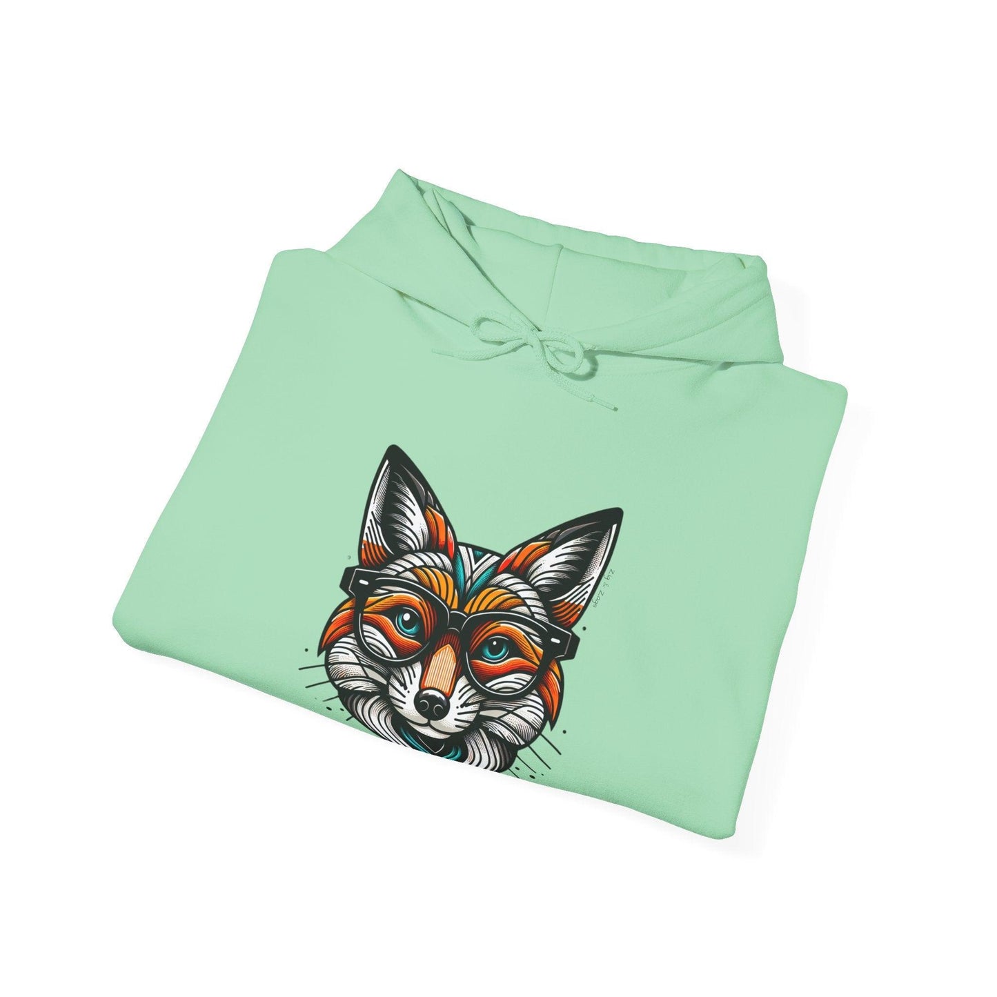 Pop Art Fox Printed Hoodie
