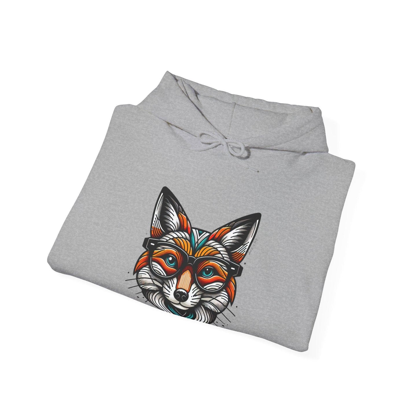 Pop Art Fox Printed Hoodie