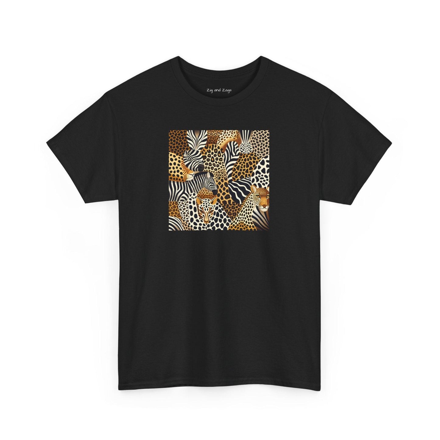 Unisex Animal Print Safari Heavy Cotton T-shirt