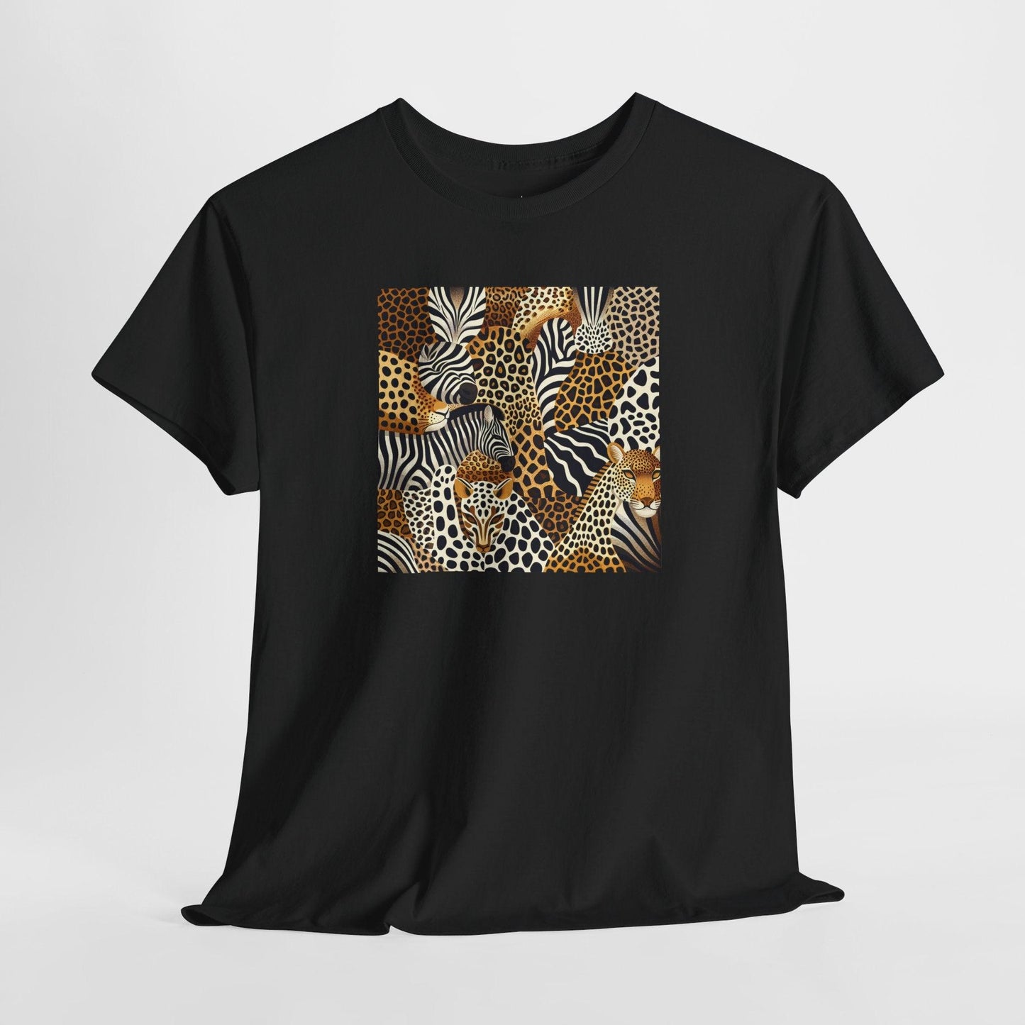 Unisex Animal Print Safari Heavy Cotton T-shirt