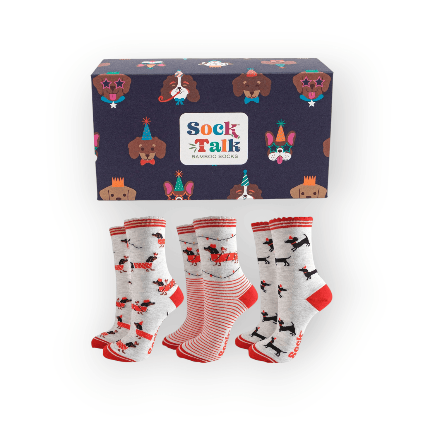Christmas Dachshund Sausage Dogs Gift box set