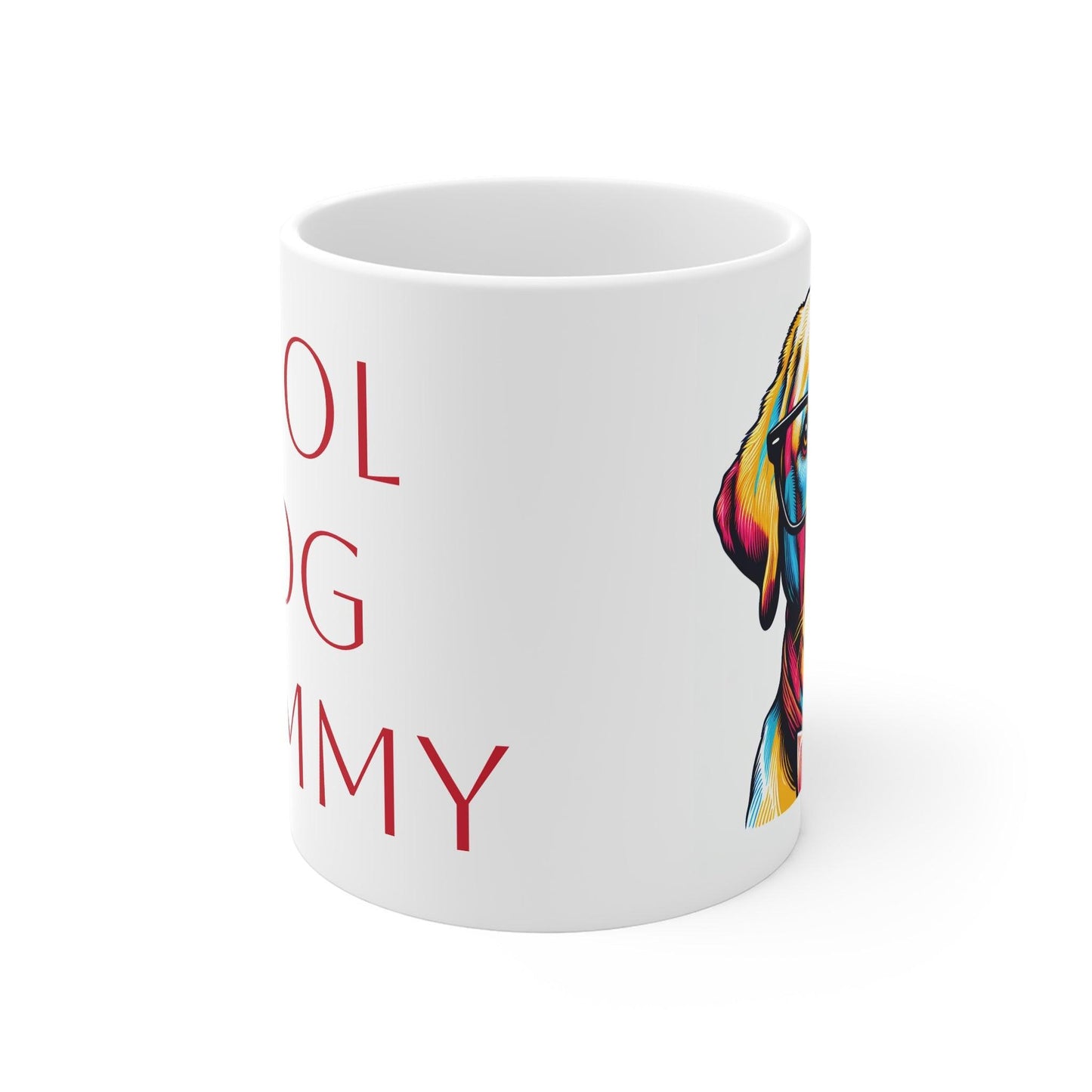 Labrador Retriever Dog Mom Zig and Zags White Ceramic Mug