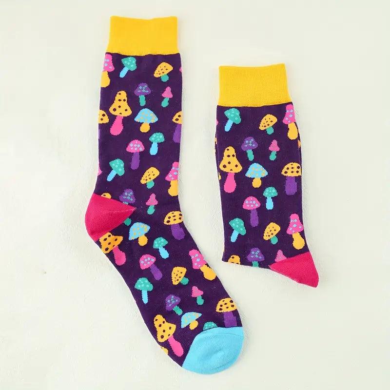 Soft Cotton Mushroom Socks: Comfortable and Stylish