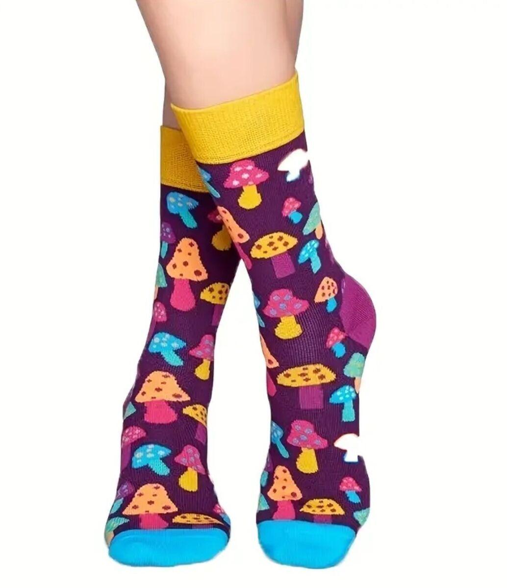 Colorful Mushroom Socks: Perfect for Everyday Wear