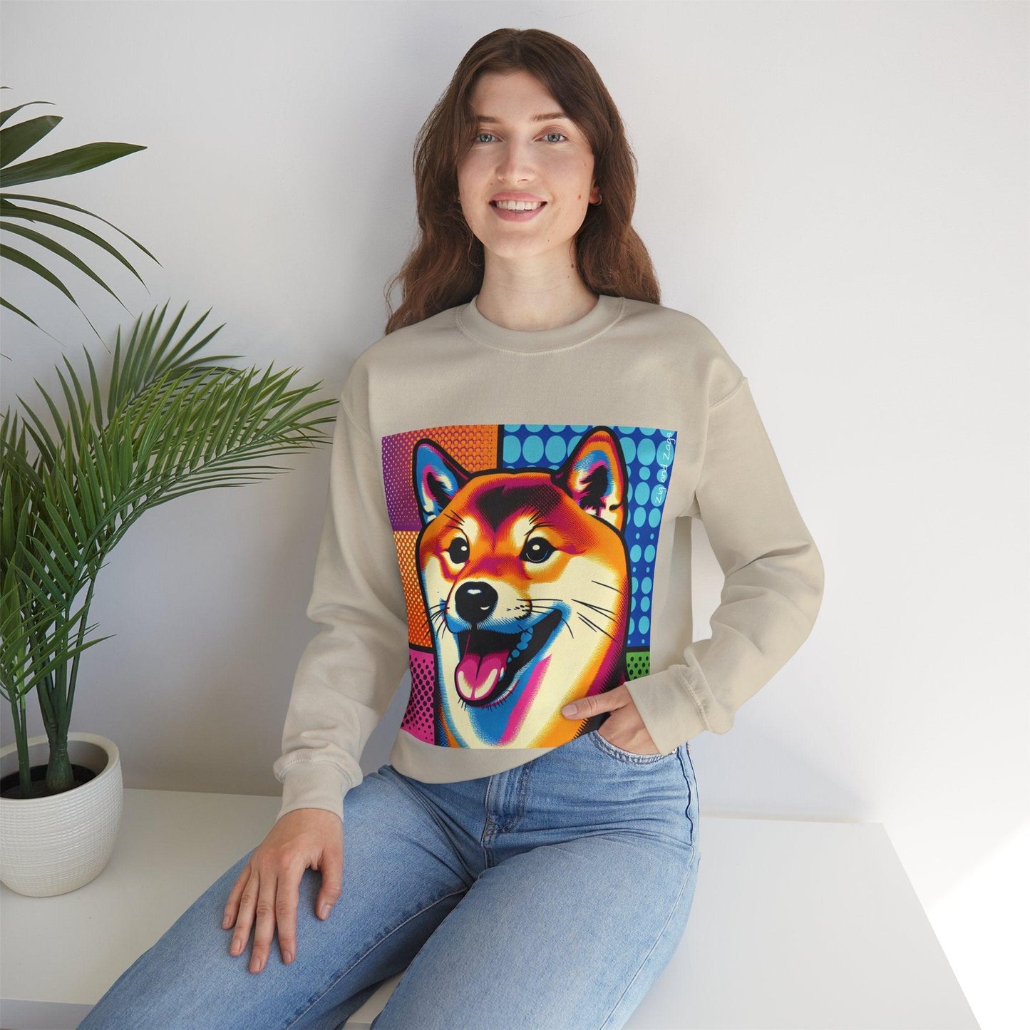 Shiba Dog Pop Art Unisex Sweatshirt