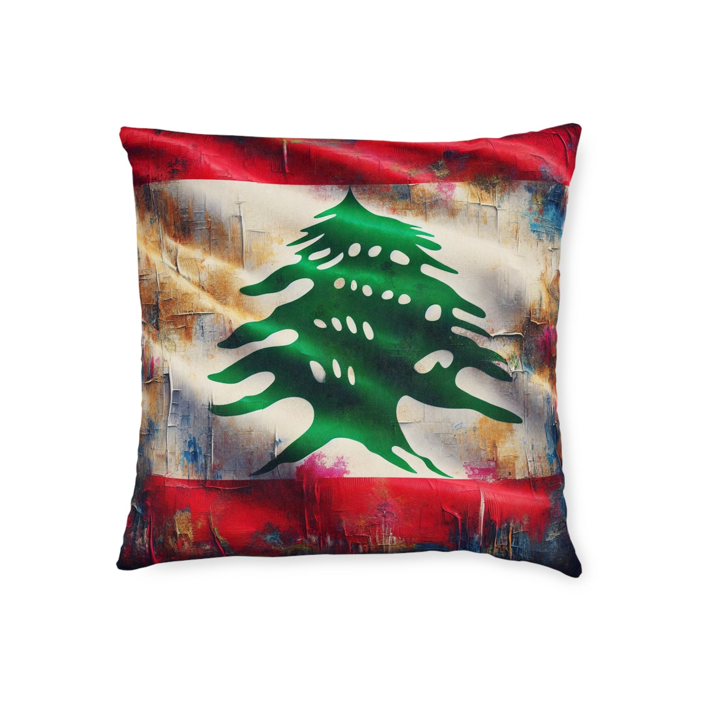 Lebanon Flag Cushion - Charity Support