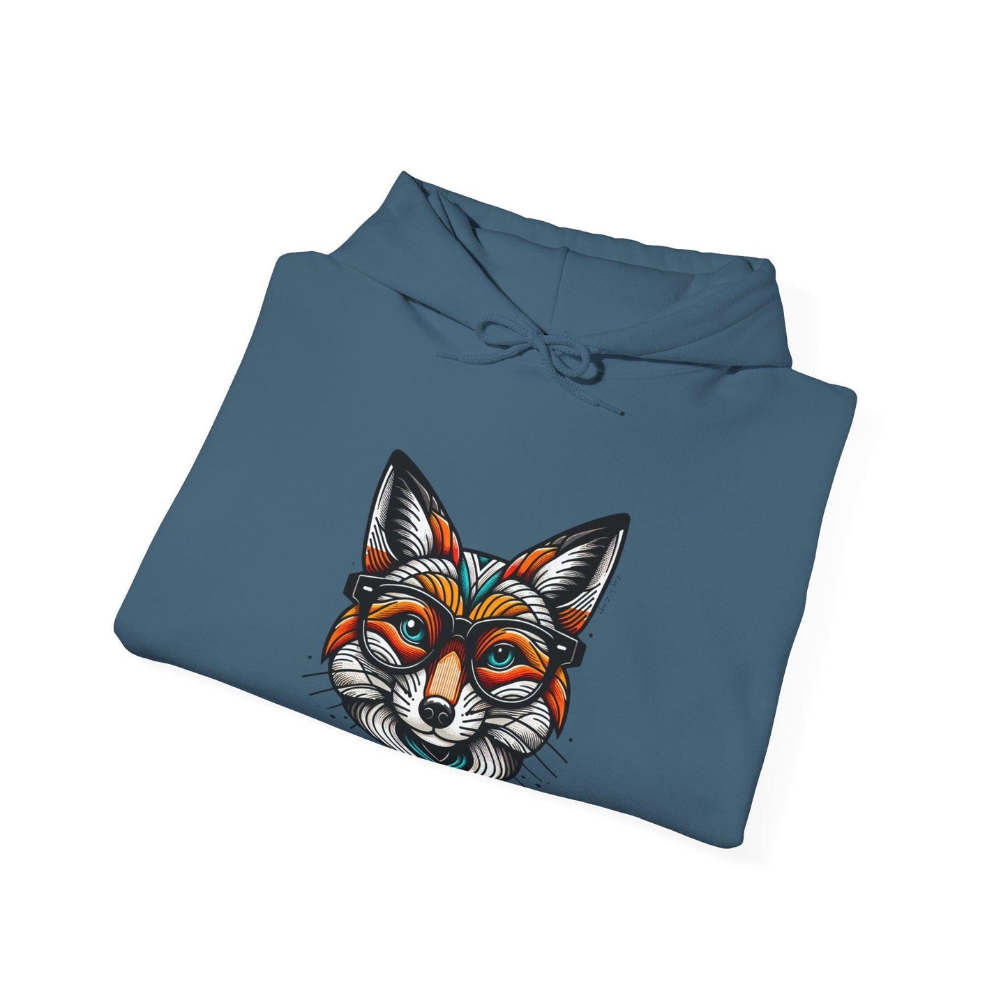 Pop Art Fox Printed Hoodie