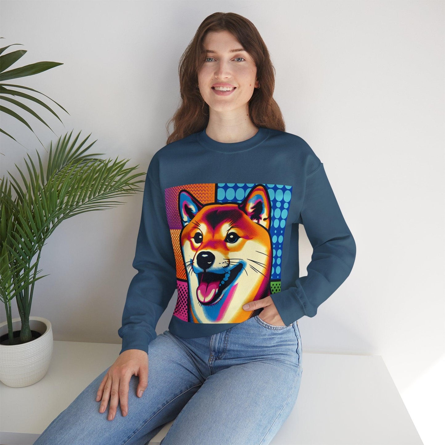 Shiba Dog Pop Art Unisex Sweatshirt