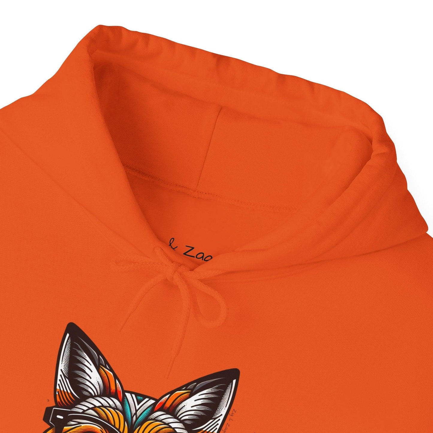 Pop Art Fox Printed Hoodie