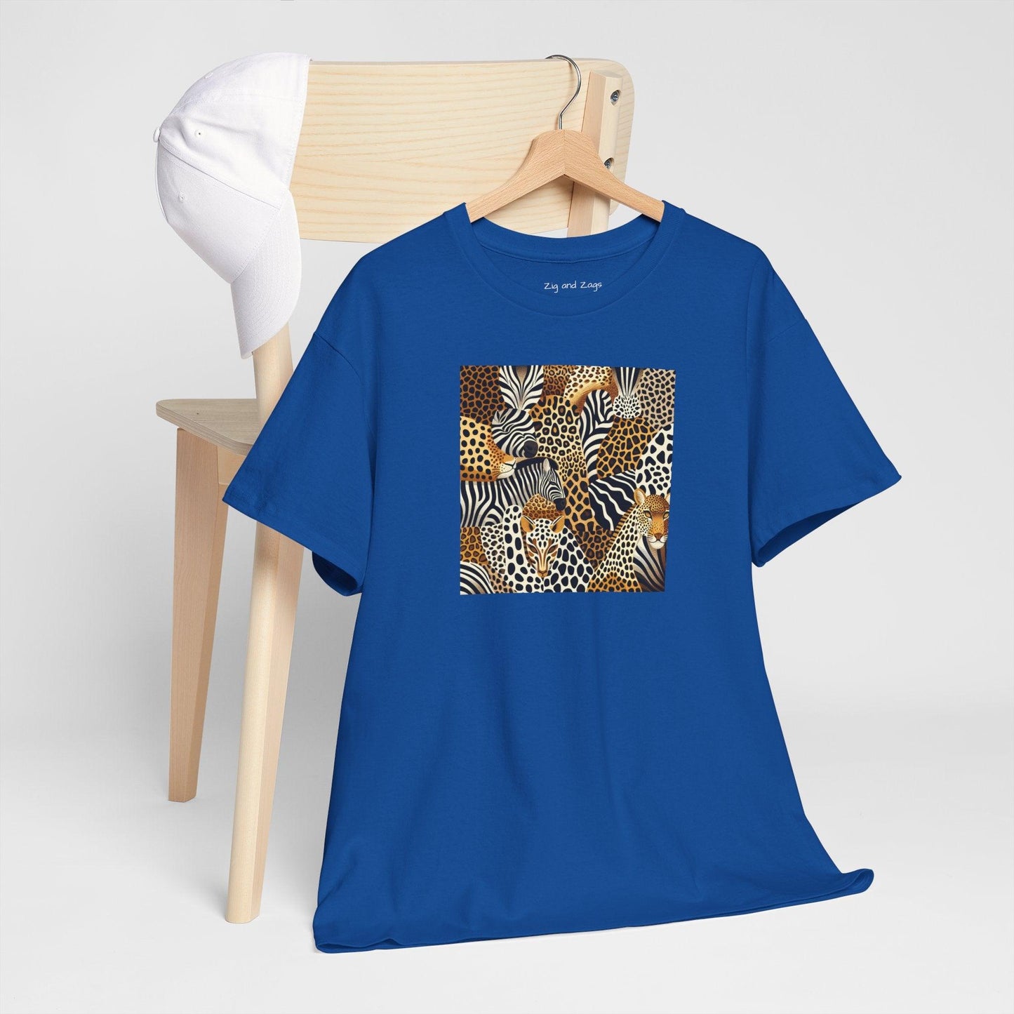 Unisex Animal Print Safari Heavy Cotton T-shirt