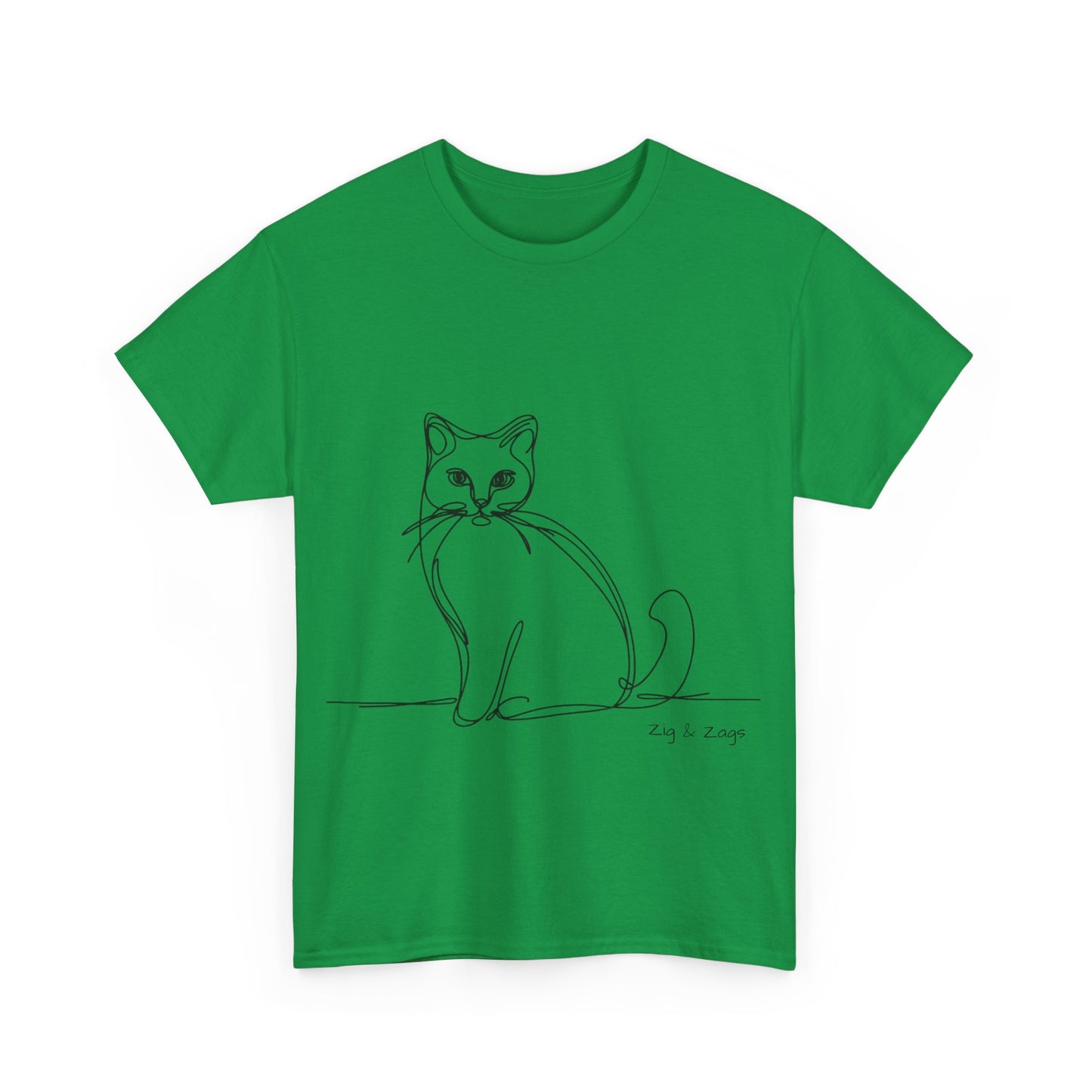 Line Art Cat T-Shirt