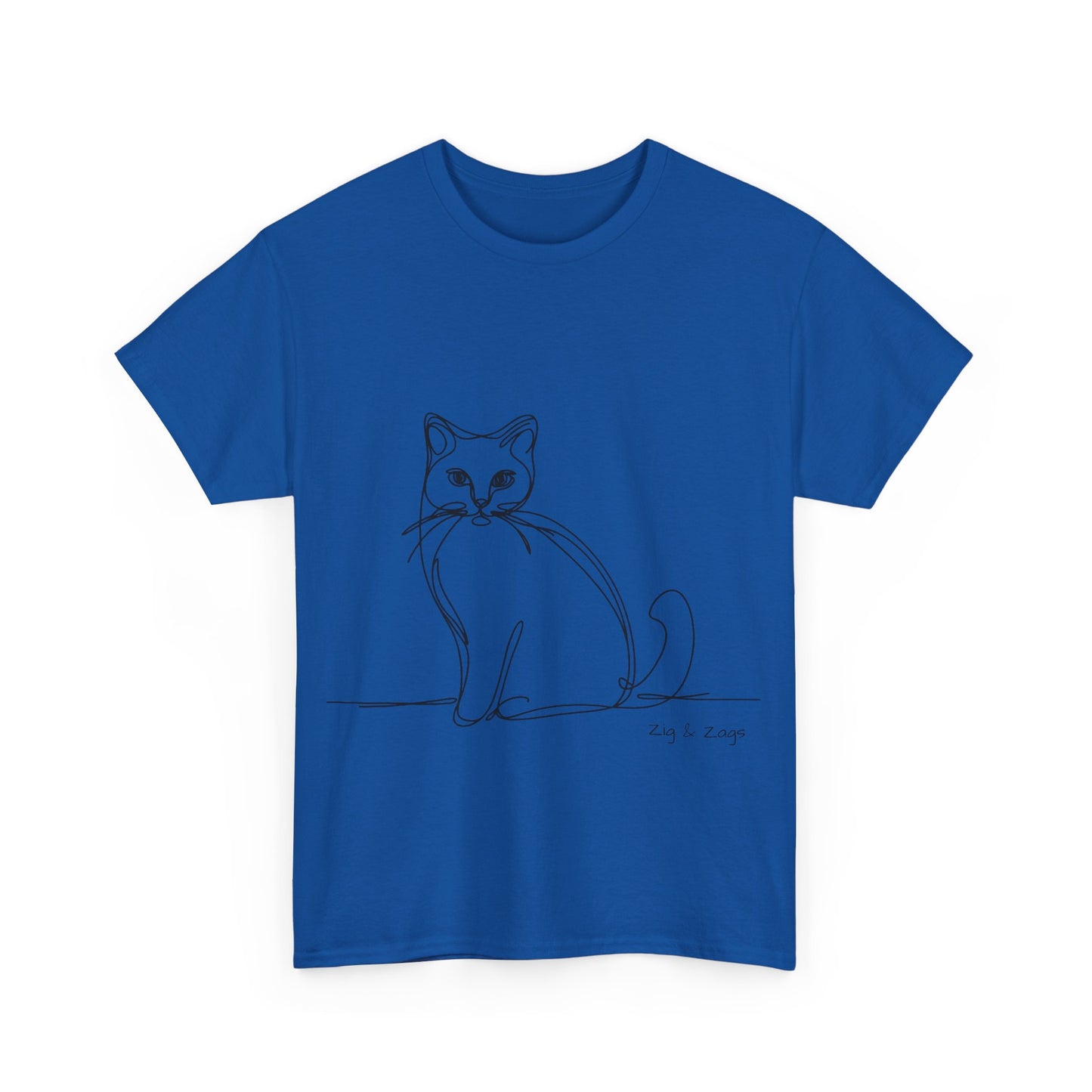 Line Art Cat T-Shirt