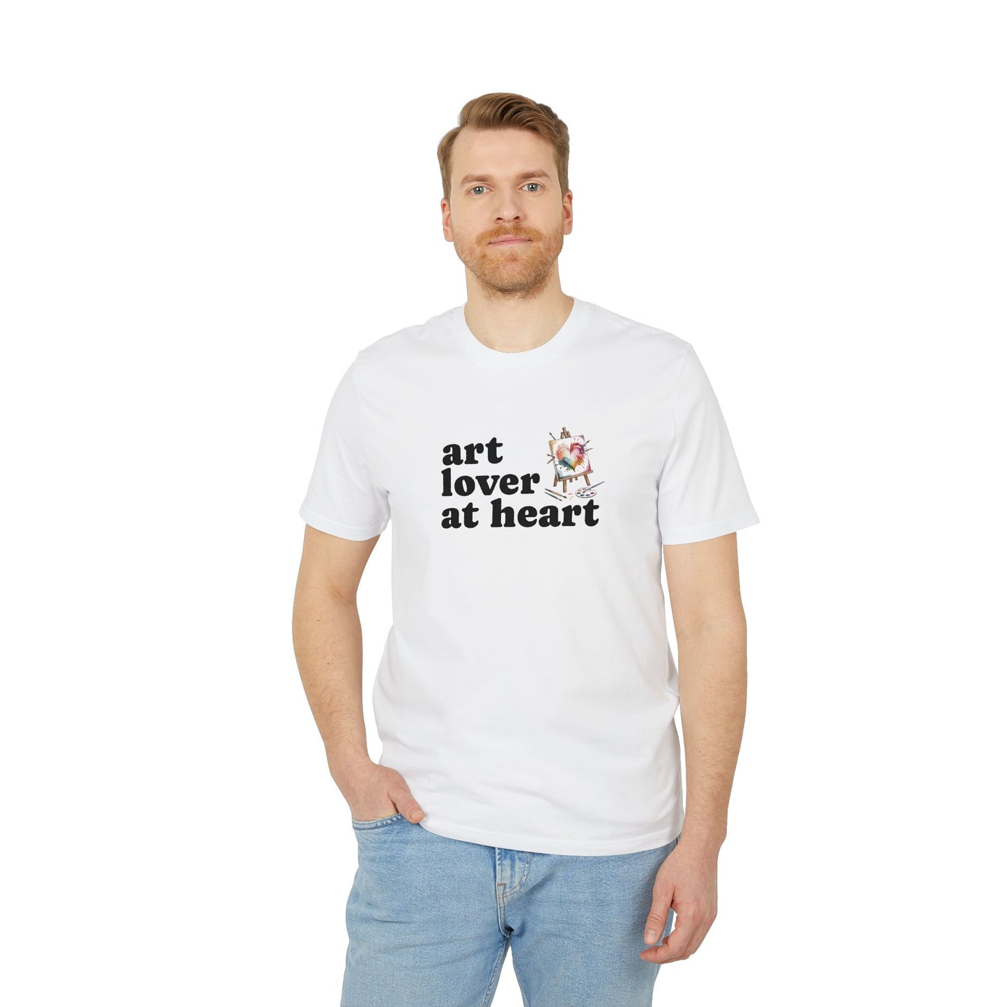 Art Lover At Heart T-Shirt — 'art lover at heart' Typography Tee