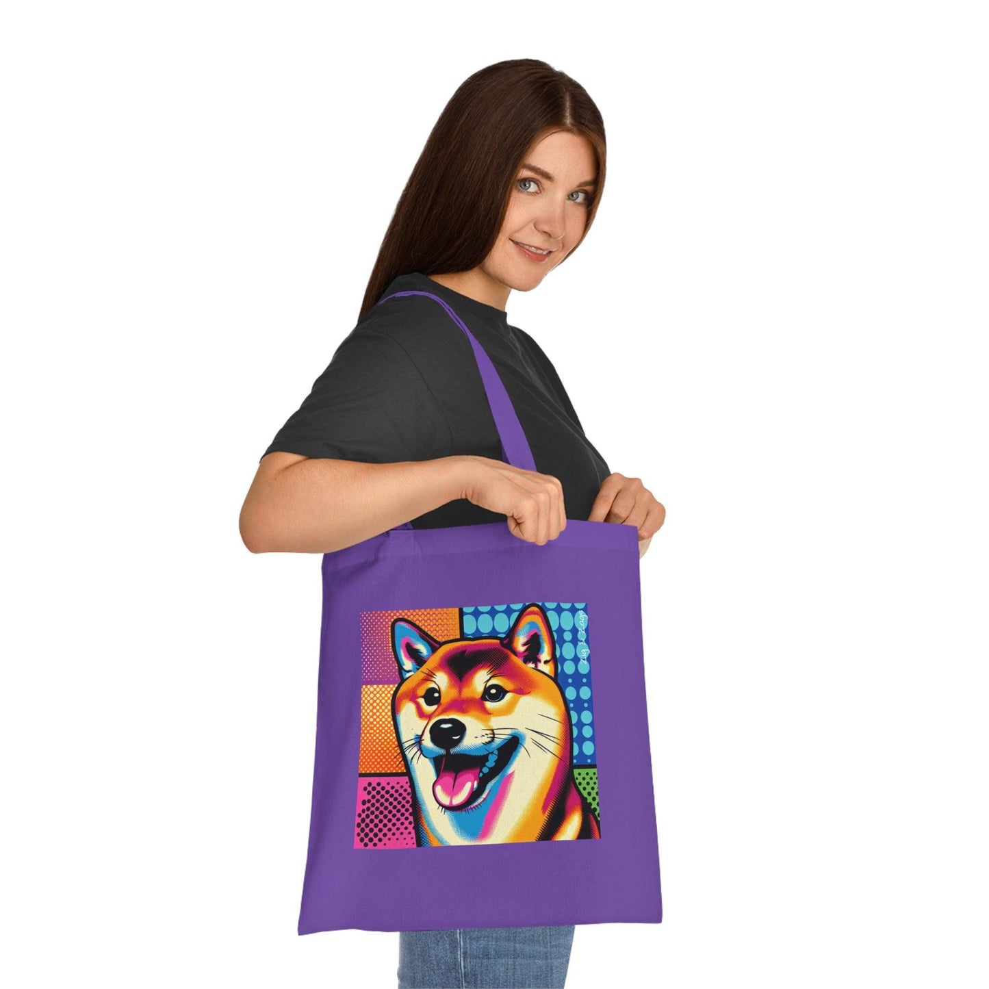 Shiba Inu Dog Cotton Tote Bag