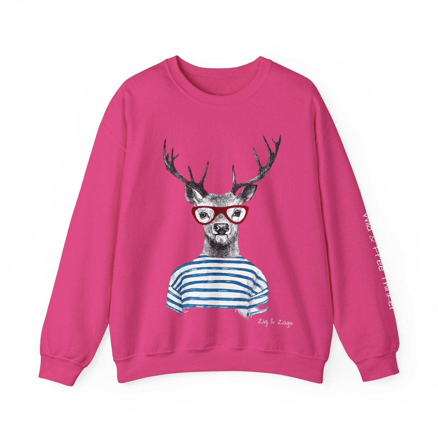 Wild & Free Reindeer Crewneck Sweatshirt