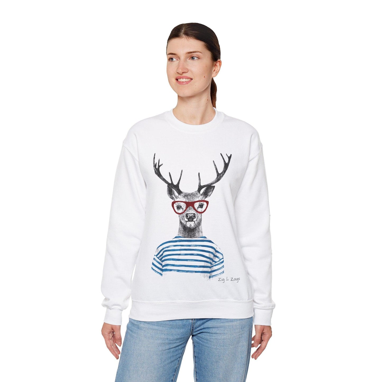 Wild & Free Reindeer Crewneck Sweatshirt