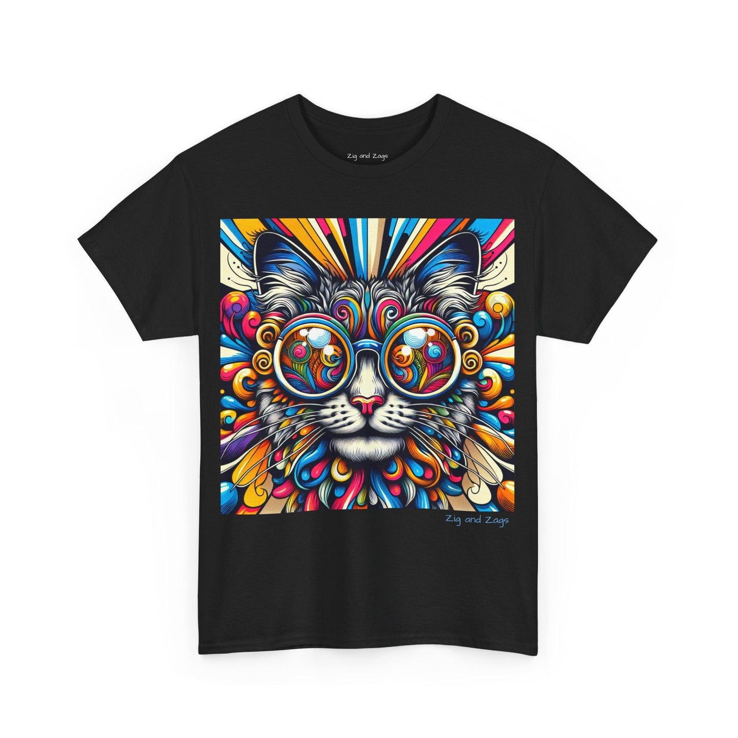 Cool Cat Pop Art Heavy Cotton Tee