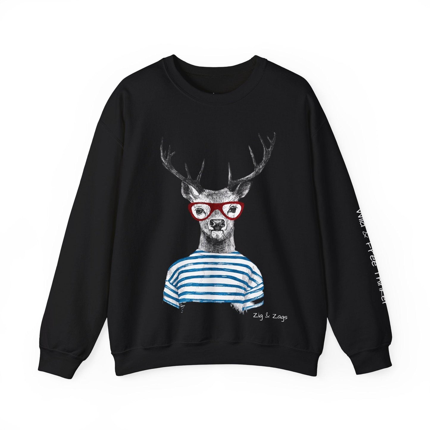 Wild & Free Reindeer Crewneck Sweatshirt