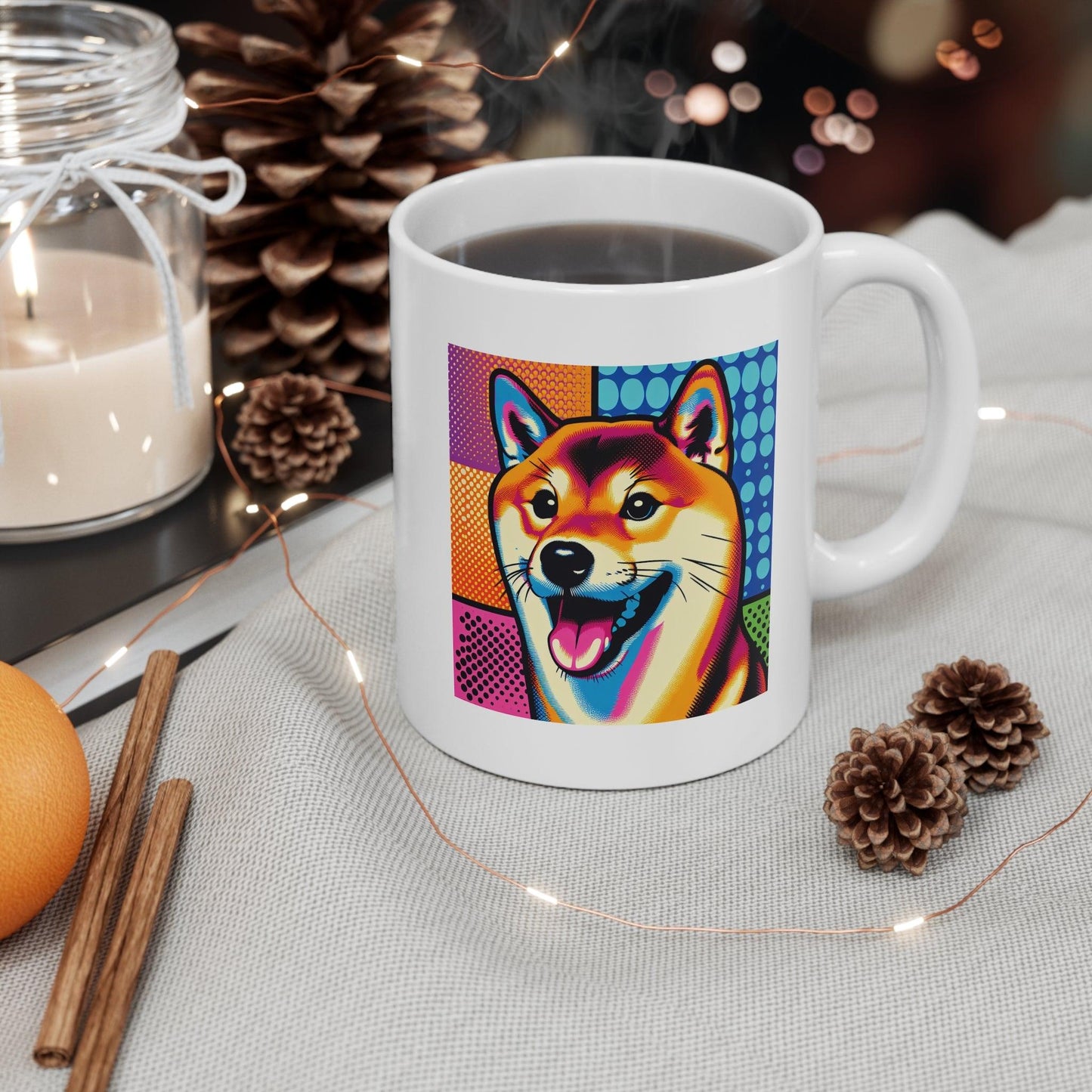 Shiba Mom White Ceramic Mug