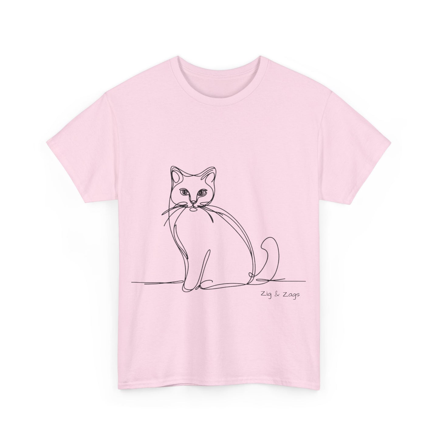 Line Art Cat T-Shirt