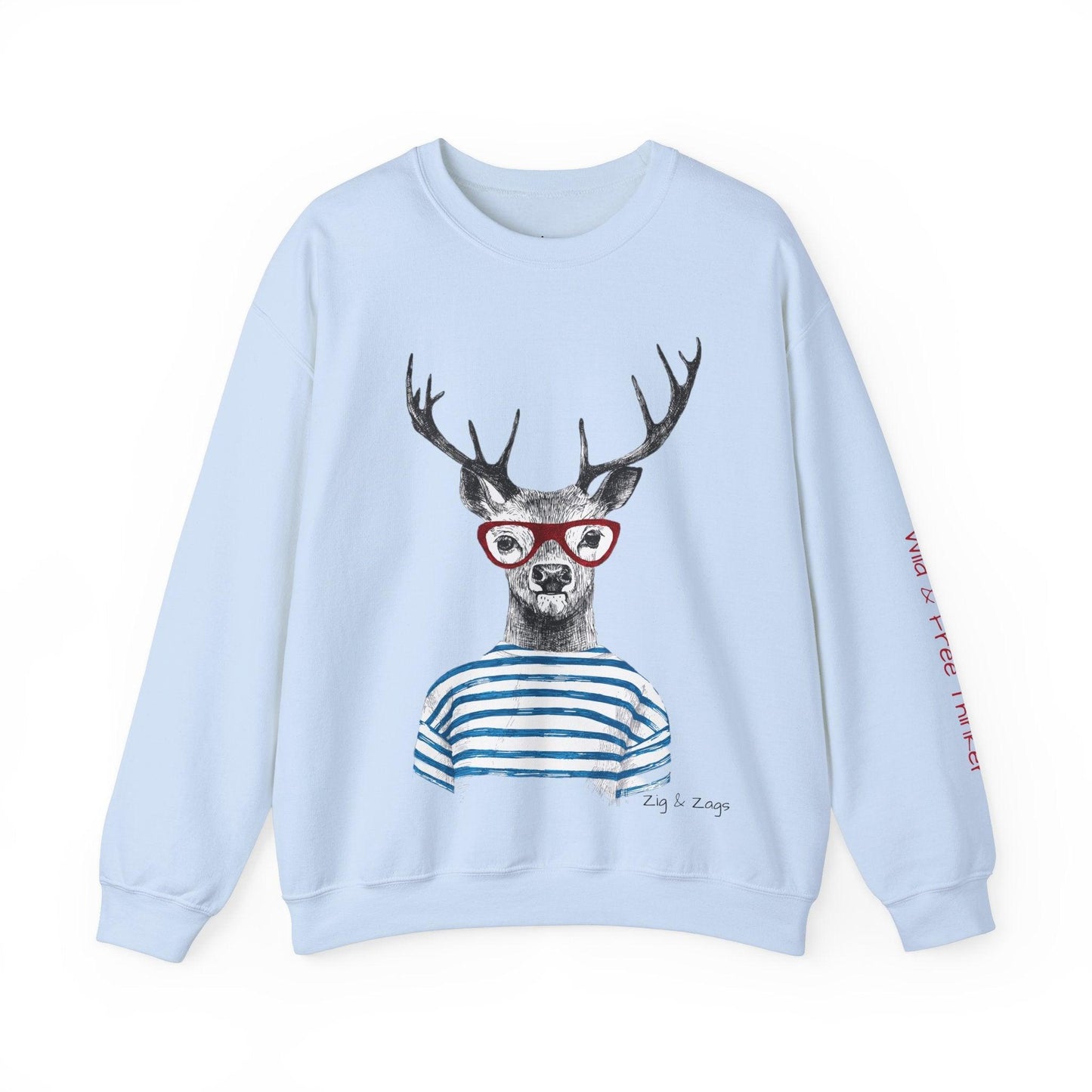 Wild & Free Reindeer Crewneck Sweatshirt