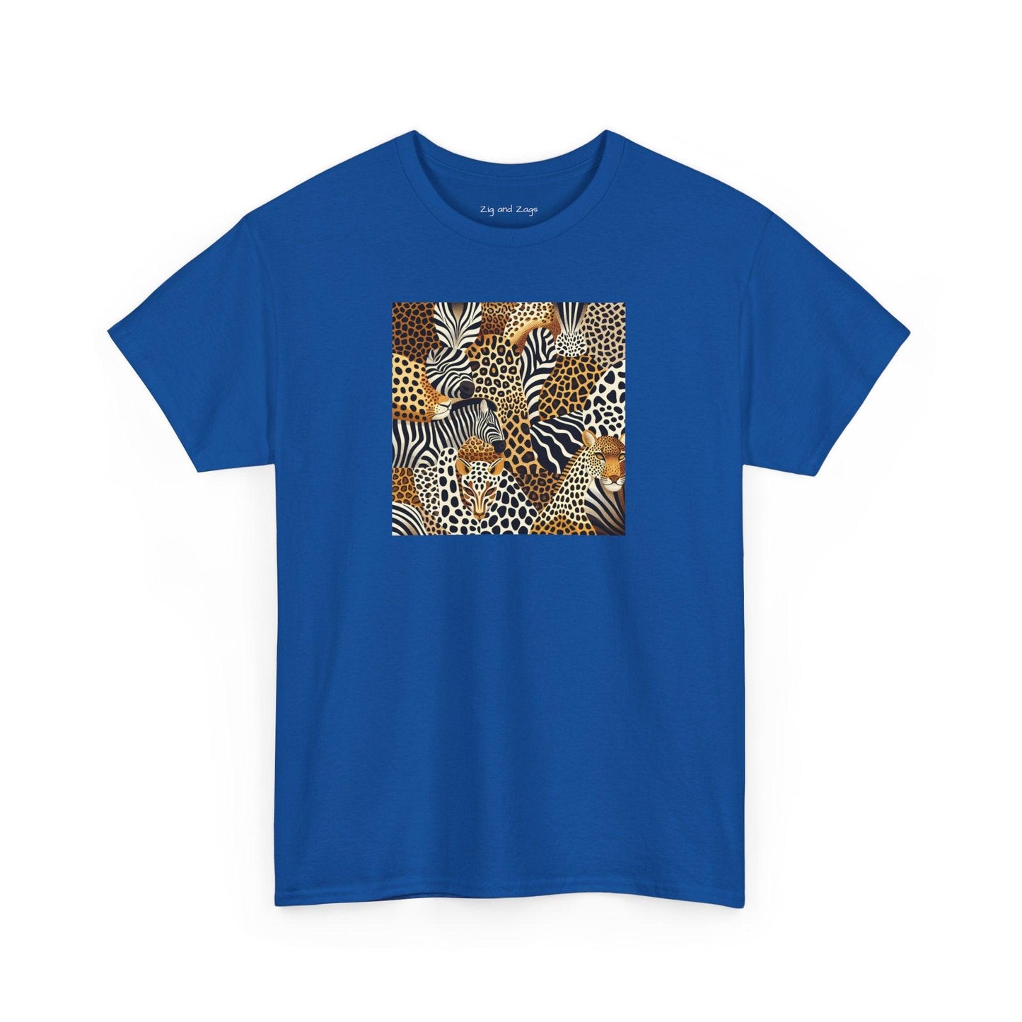 Unisex Animal Print Safari Heavy Cotton T-shirt