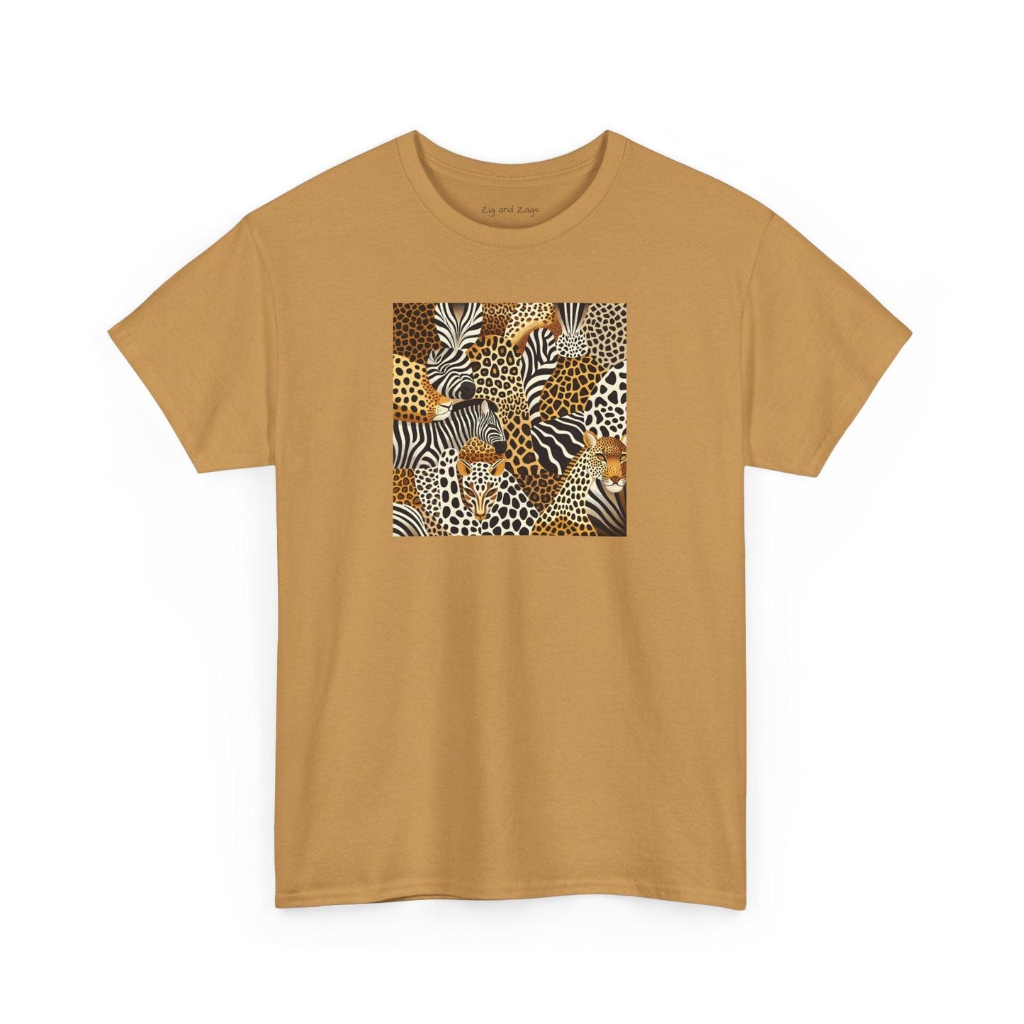 Unisex Animal Print Safari Heavy Cotton T-shirt