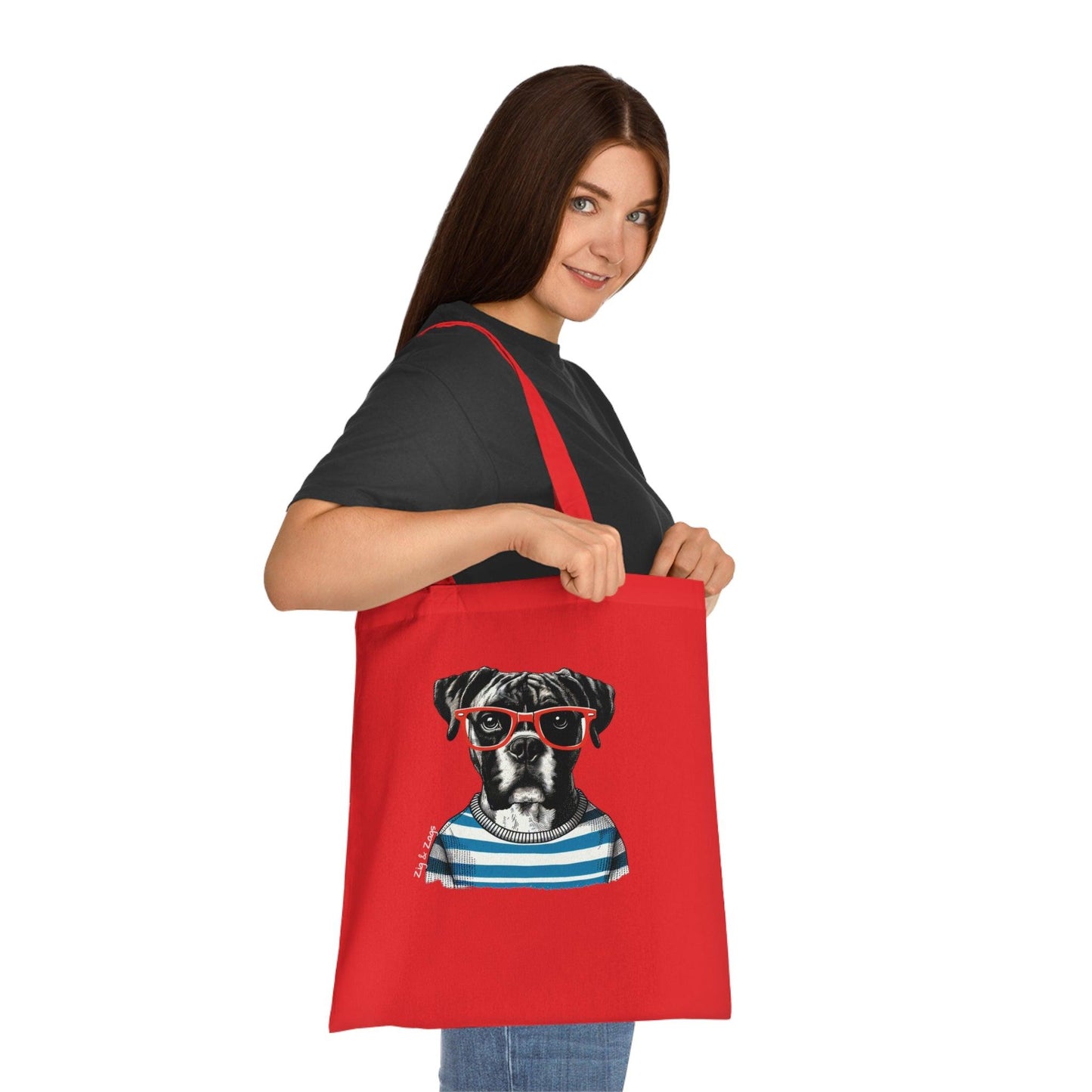 Boxer Dog Cotton Tote Bag