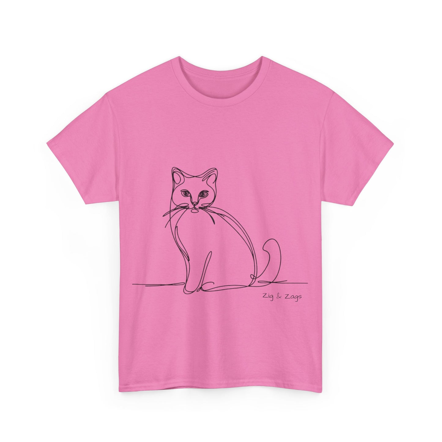 Line Art Cat T-Shirt