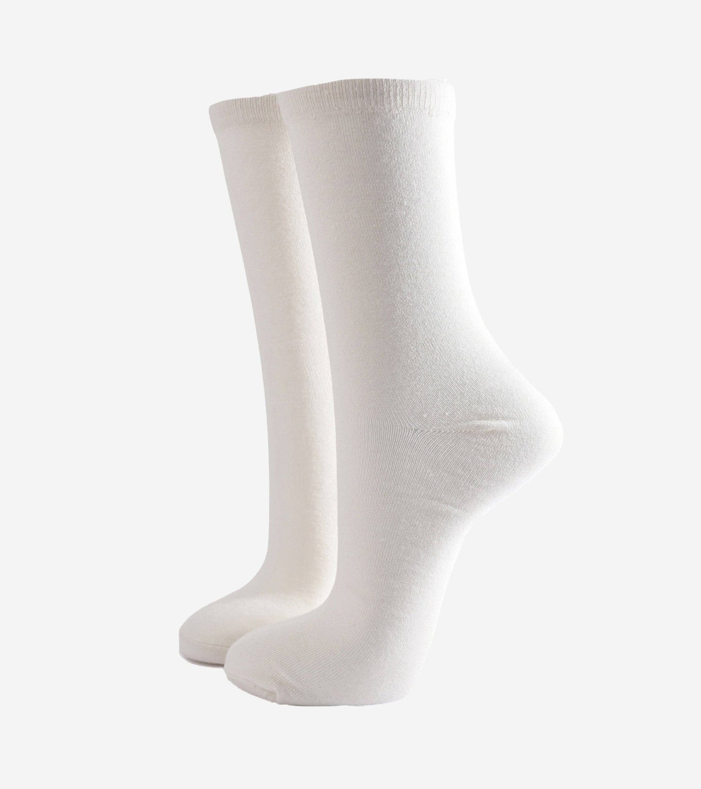 Women's Bamboo Socks - White: UK 3-7 | EU 36-40 | US 5-9