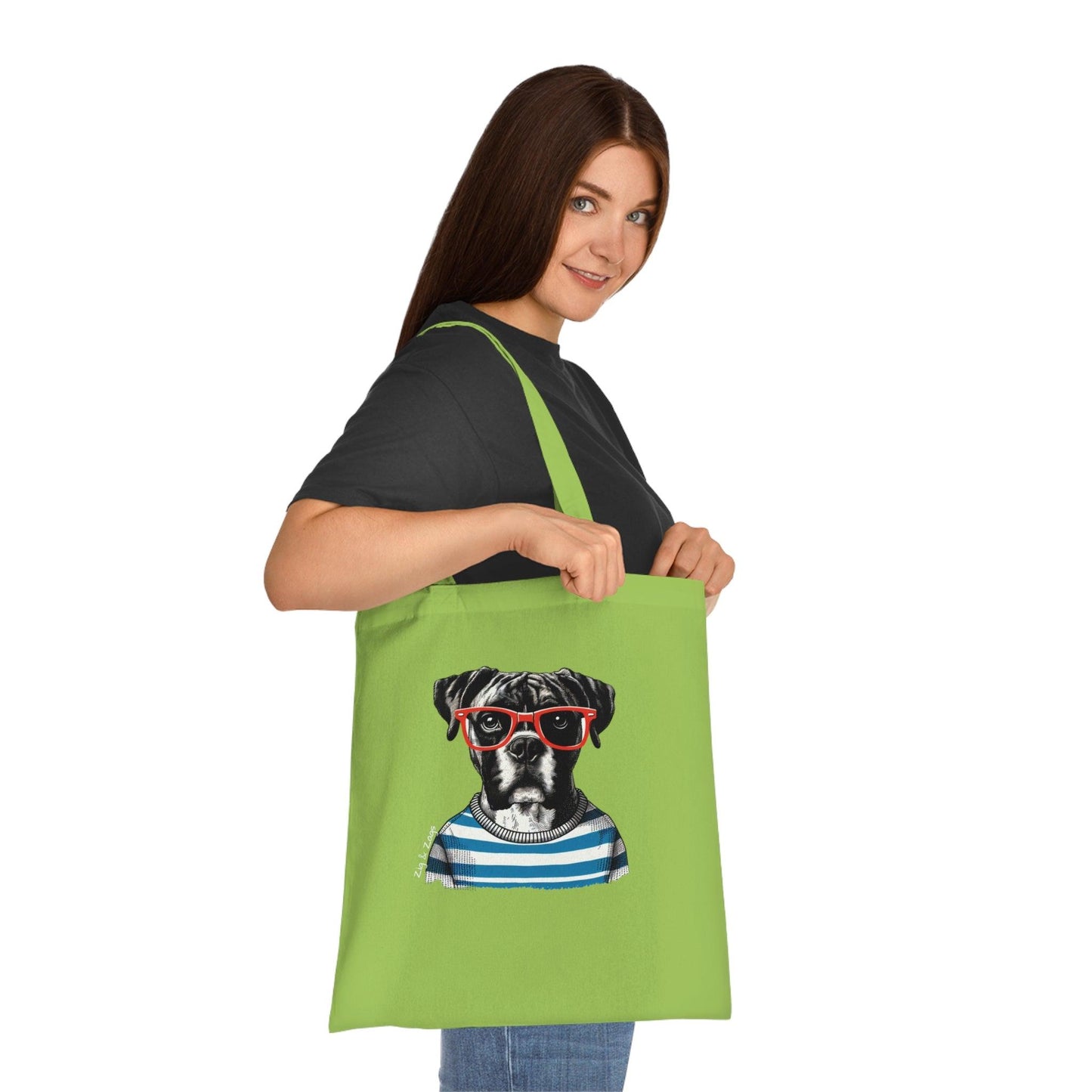 Boxer Dog Cotton Tote Bag