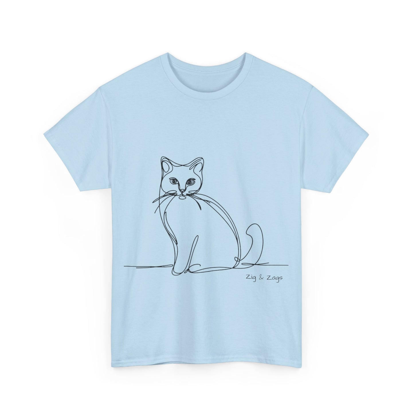 Line Art Cat T-Shirt