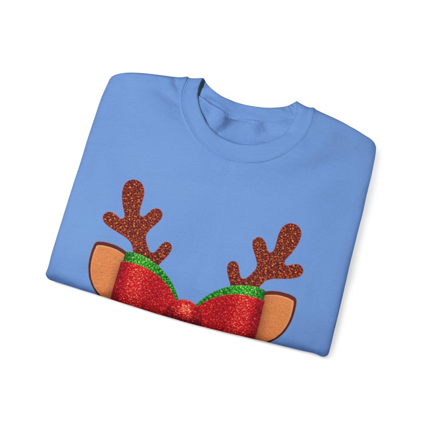 Christmas Reindeer Bow Unisex Sweatshirt