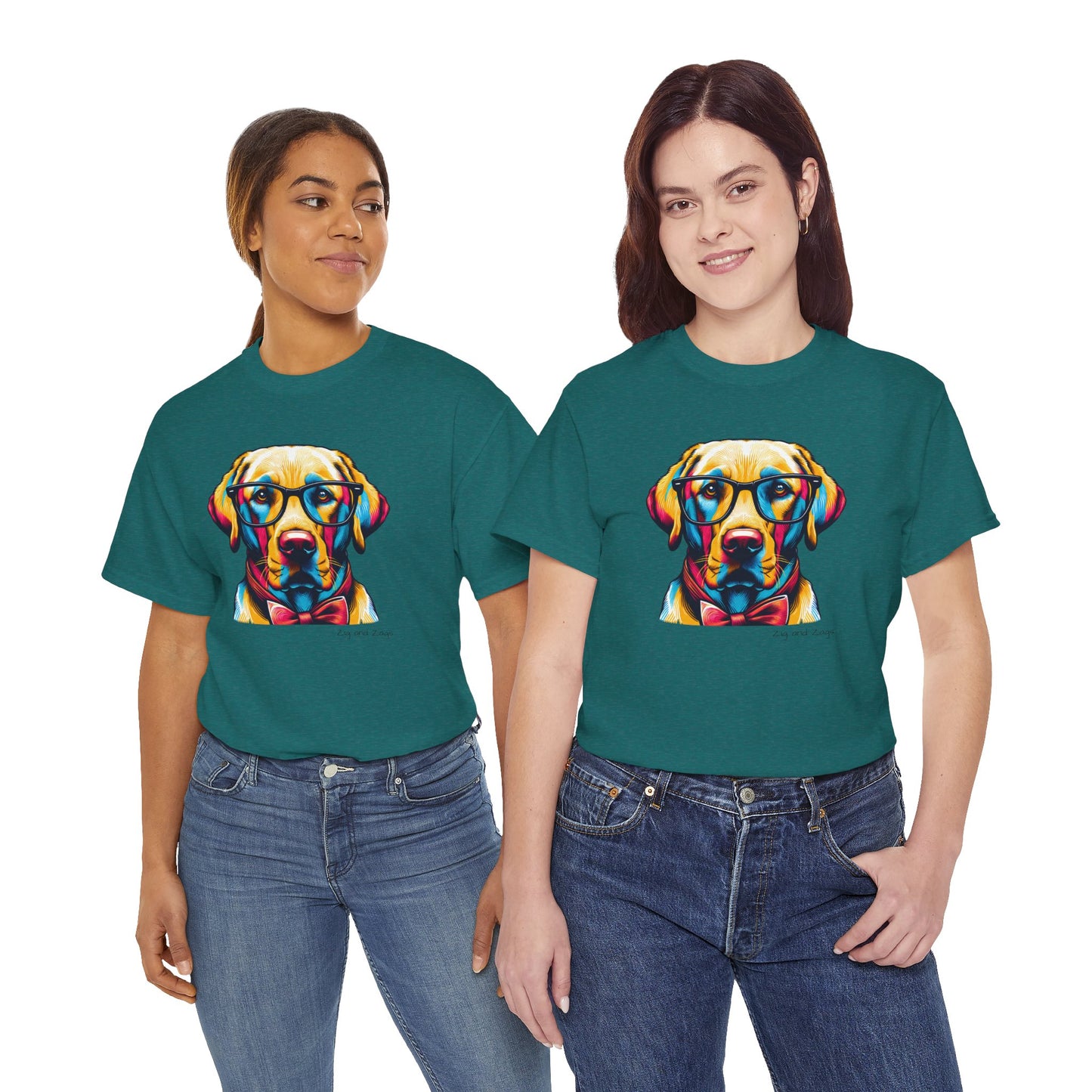 Labrador Pop Art T‑Shirt – Fun Graphic Tee for Dog Lovers