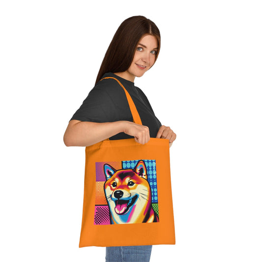 Shiba Inu Dog Cotton Tote Bag